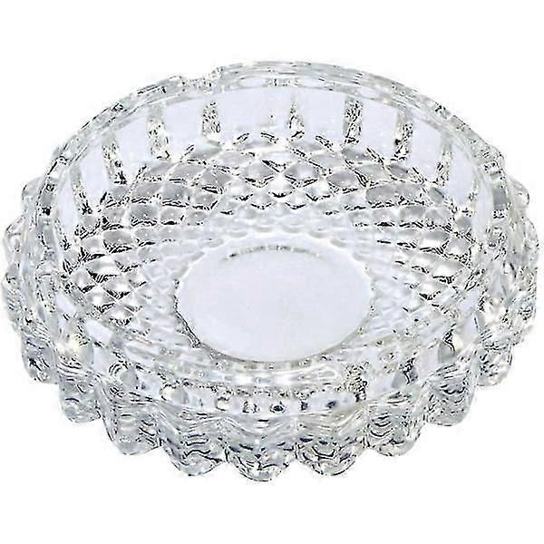 round glass ashtray