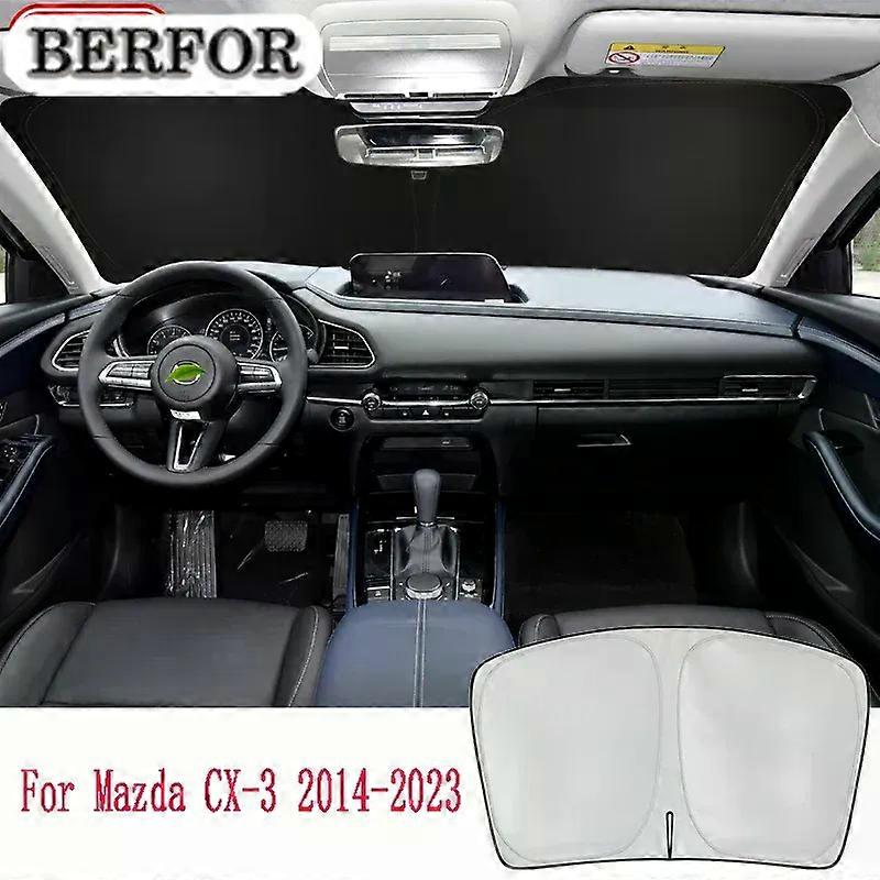 Car Styling For Mazda CX-3 CX 3 CX3 DK 2014-2023 Nano-Insulat Windshield Sunshade UV Block Front Window Sun Visor Foldable
