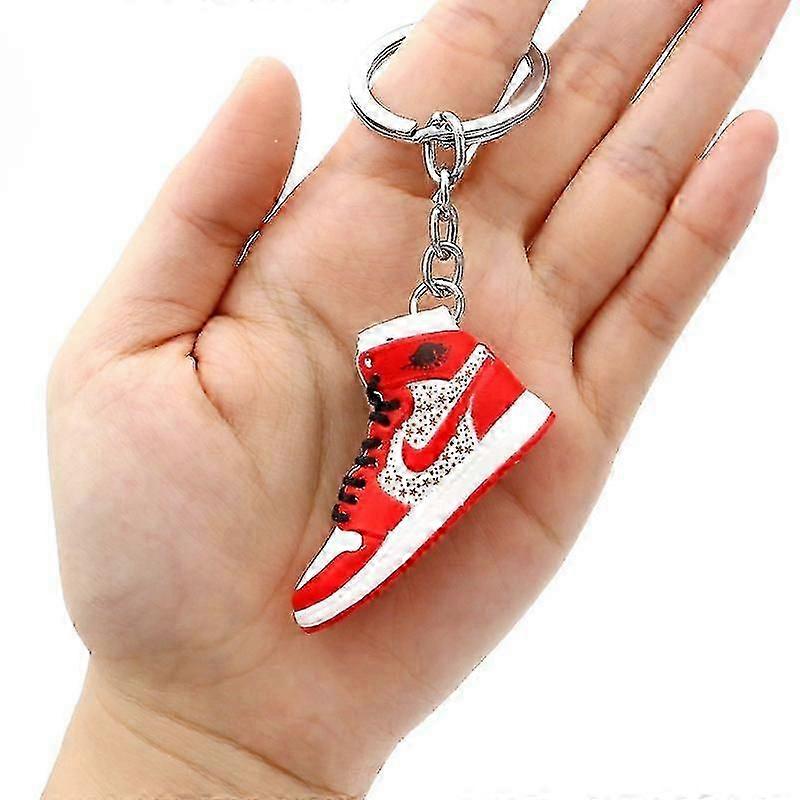 נעליים דגם תיק מחזיק מפתחות תליון תלת מימד נעלי כדורסל מיני תלת מימד תליון אישיות יצירתית תליון SZBS