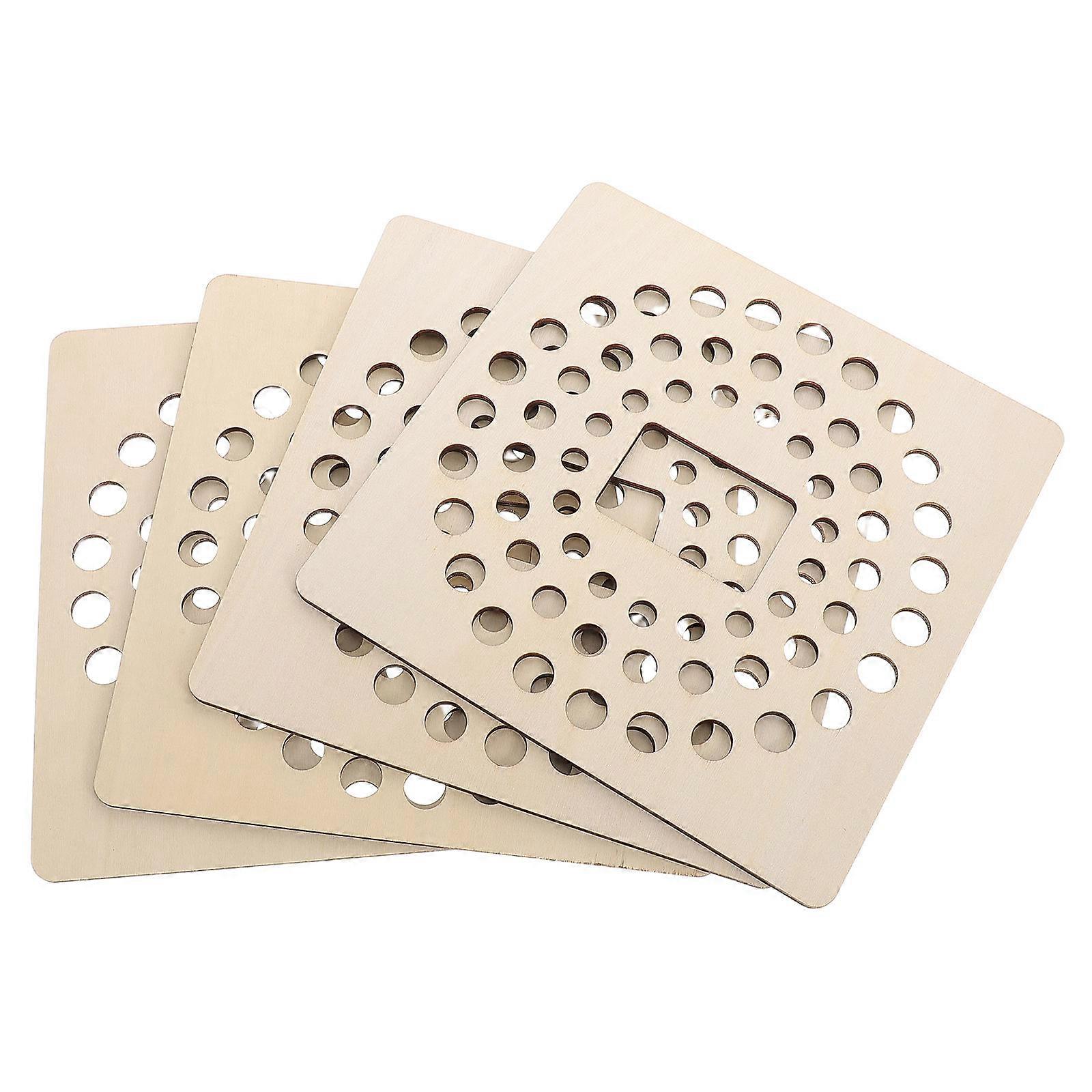 Jewelry Board For Making Jewelry Wooden Beading Board Beginners Versatile Use Khaki 20.00X20.00X0.20CM Beading Tool