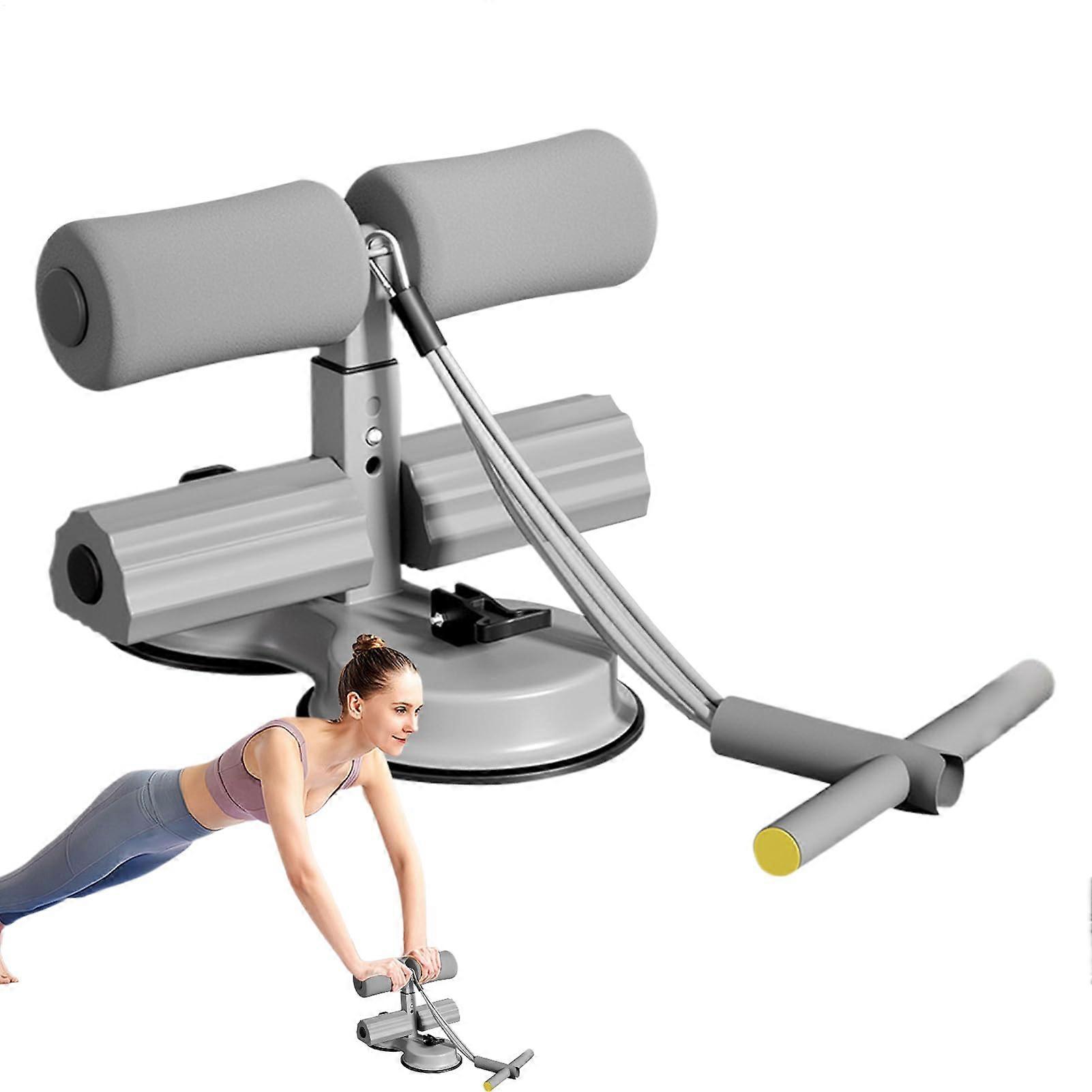 AB Trainer Auxiliary, Adjustable Resistance Band Suction Cup AB Exercise Auxiliary