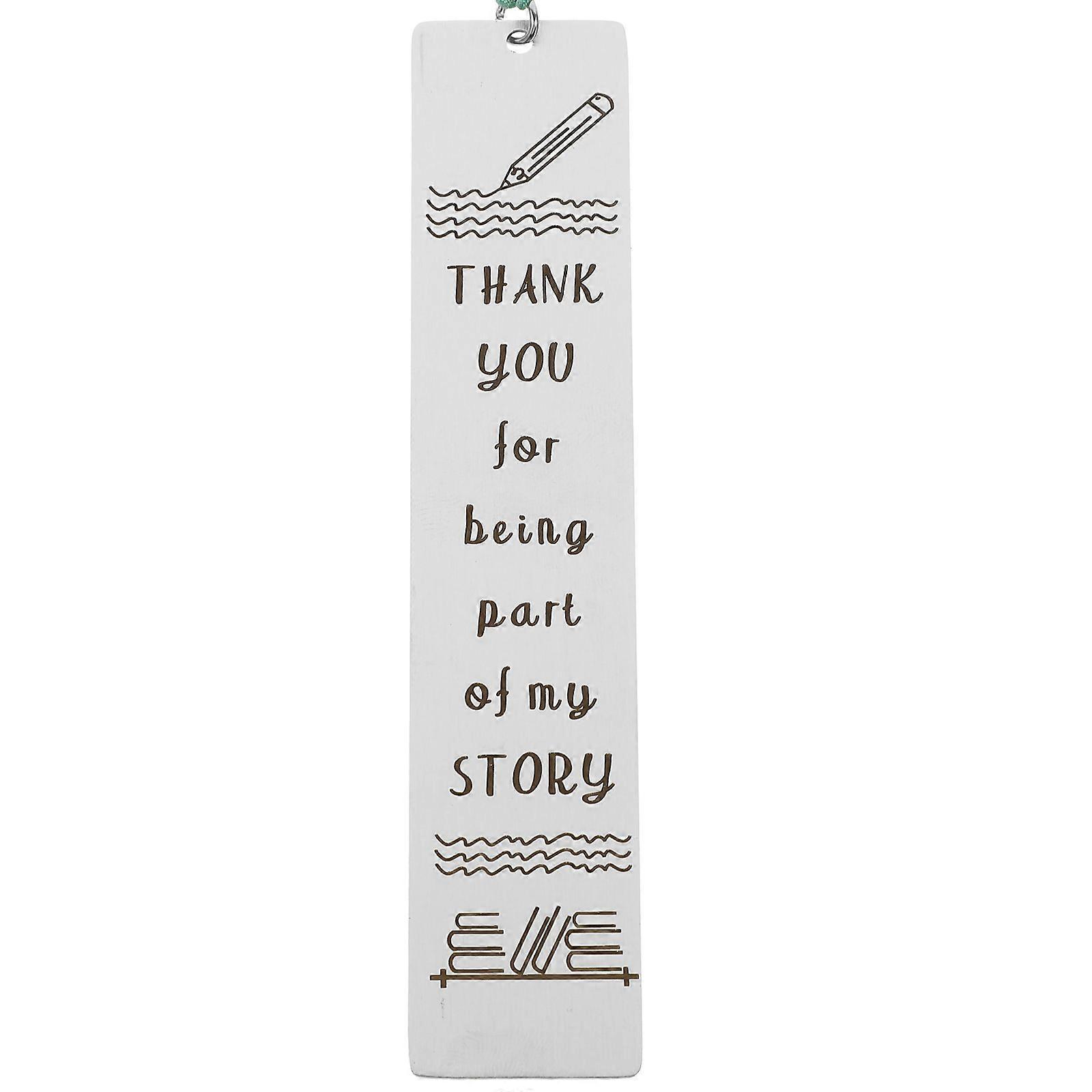 Beautiful Bookmarks Practical Thin and Light Stainless Steel Page Marker For Reading Home Use 1Set