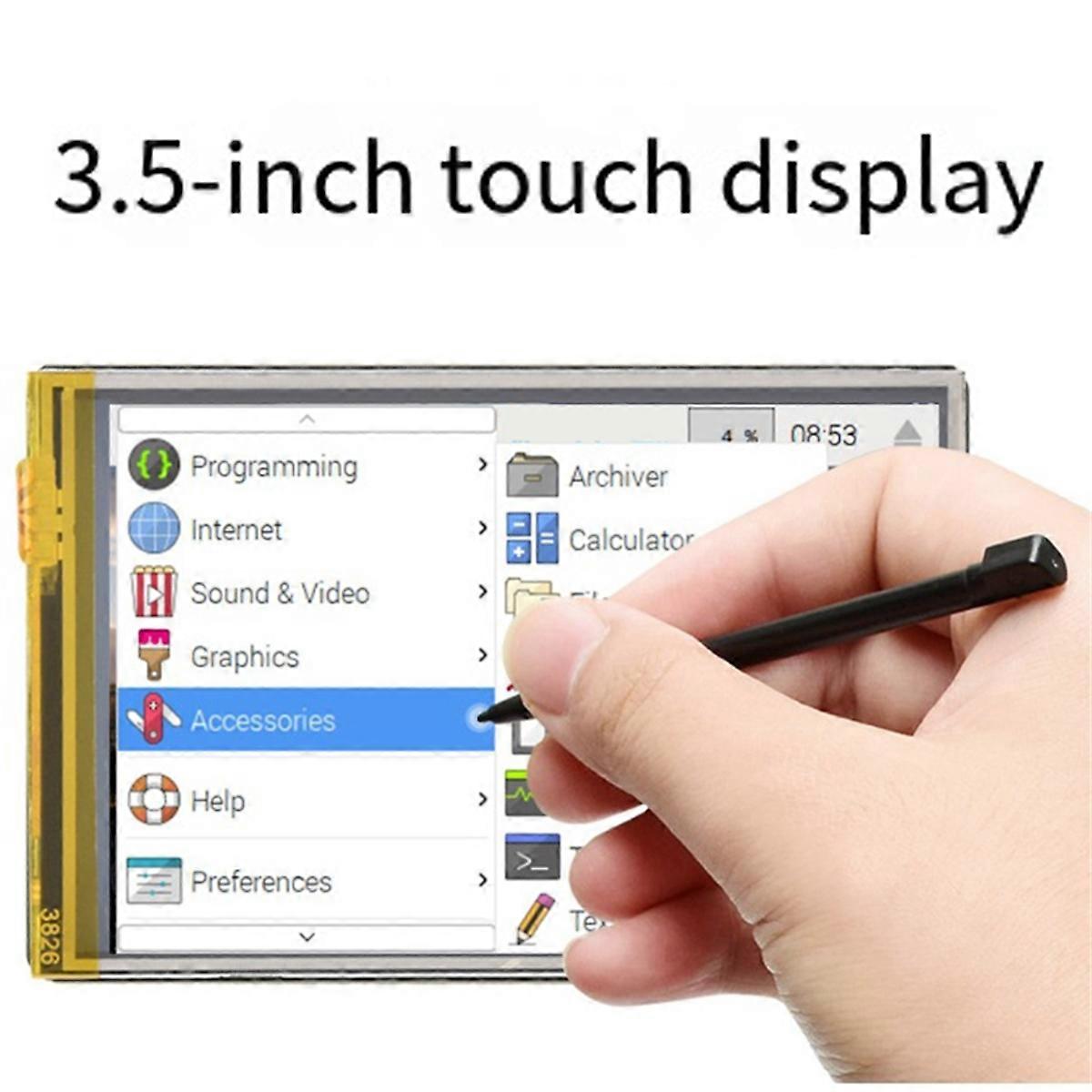 3.5inch Touchscreen Display 320x480 Pixel IPS Comité 262K Kleuren SPI Interface voor