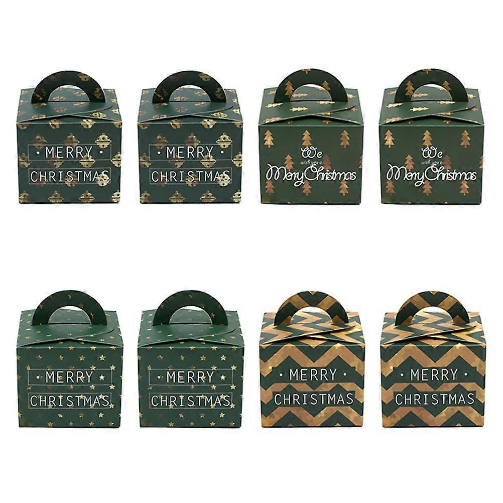 Candy Containers For Party Favors Christmas Boxes Paper present Packaging Portable Storage For Guests 8Pcs