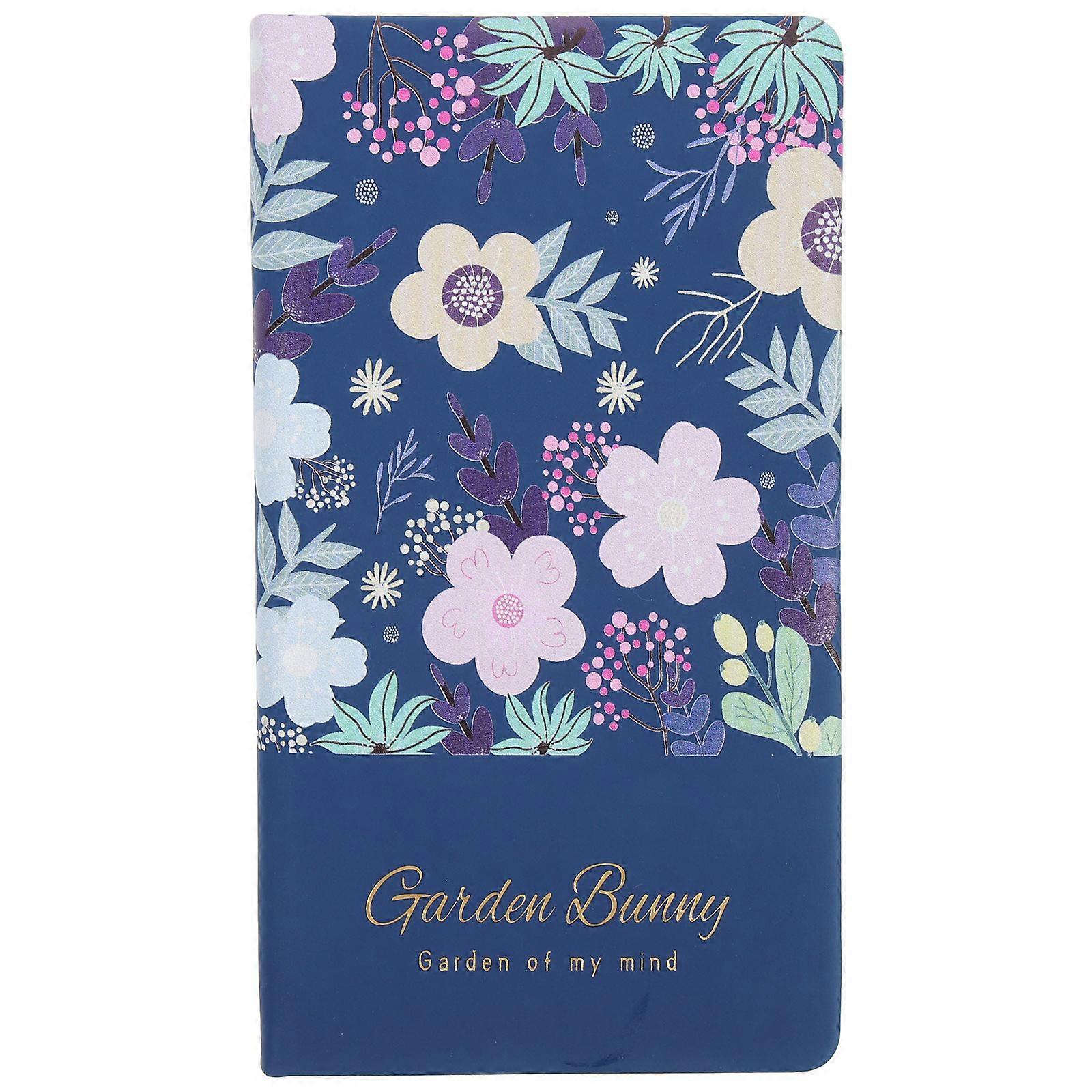 Flower Notepad Blue Paper with Planning for Daily Use Writing