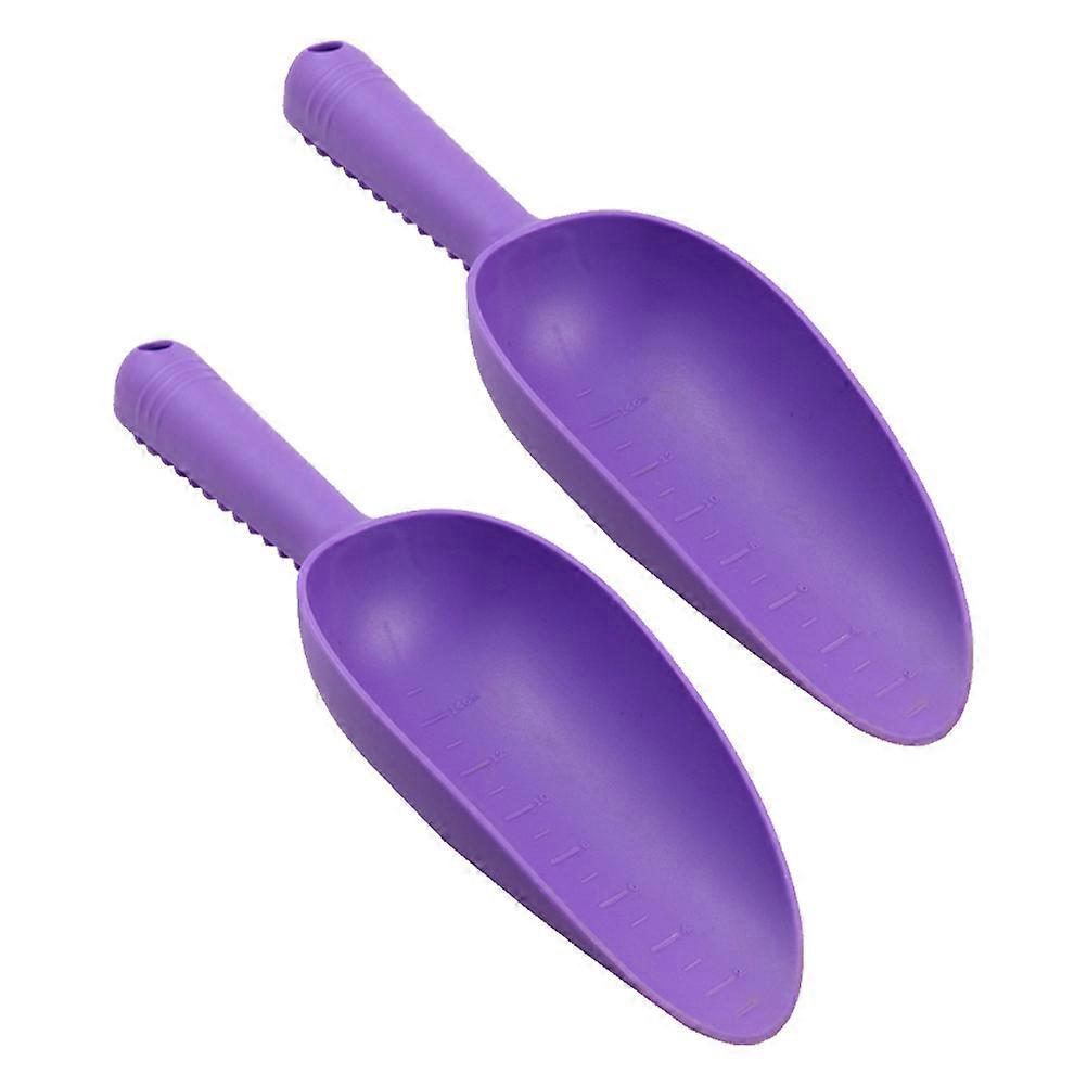 Garden Soil Scoop Planting For Landscaping Projects Ergonomic Handle Purple 30.00X9.00X5.20CM Soil Loosening 2Pcs