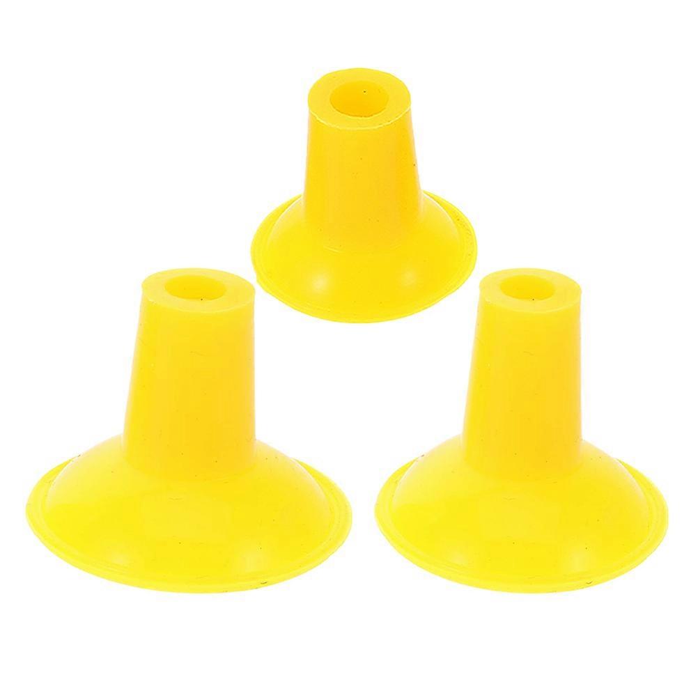 Professional Valve Lapping Tool 3Pcs Compact Suction Plate For Car Engine Valves In Yellow