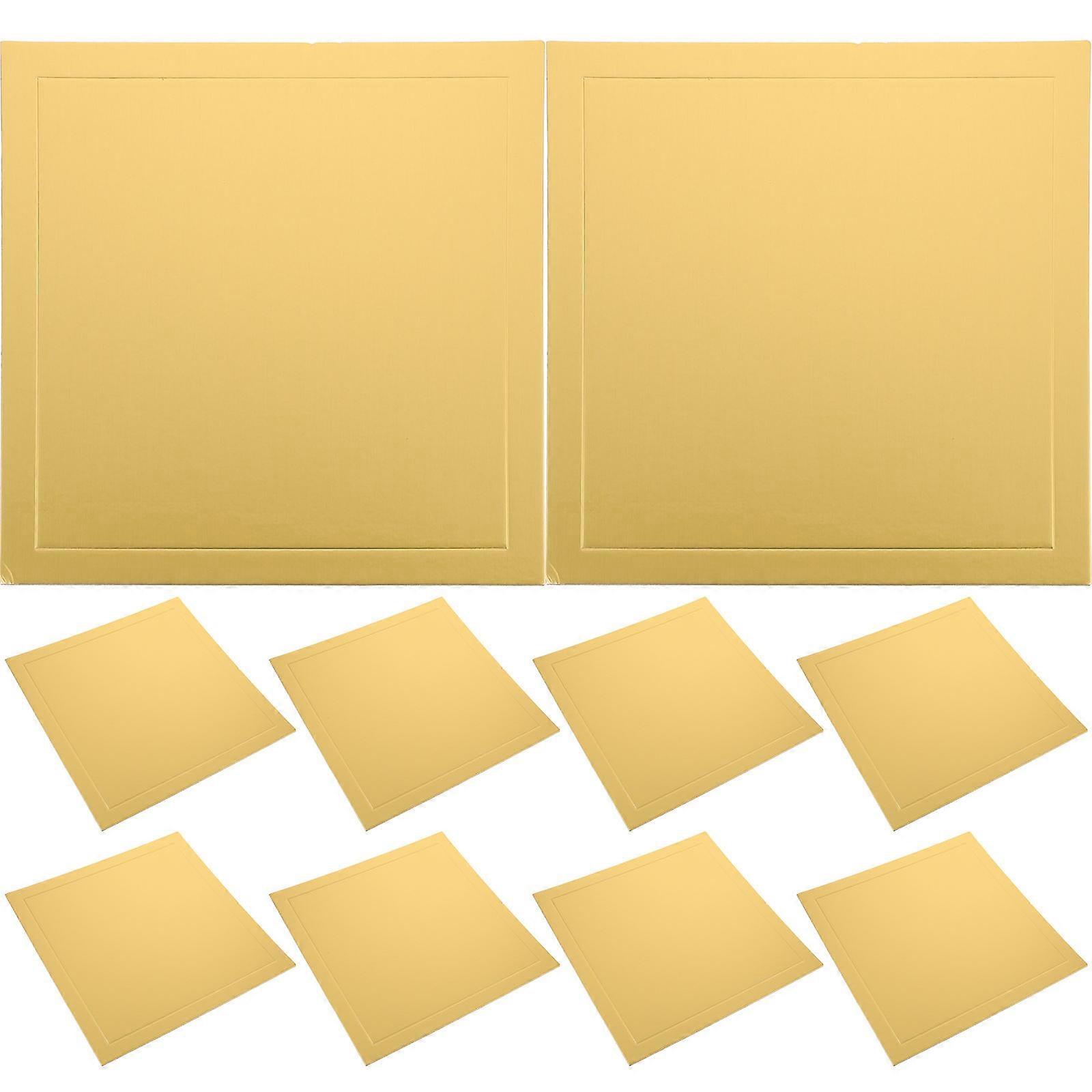 Cake Board Square Base For Various Events 11.8X11.8X0.1in Paper Baking Support 10Set