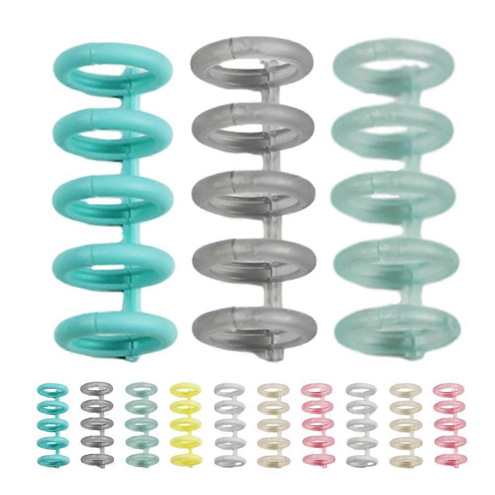 Card Storage Card Loose-Leaf Book Mini Binder Rings Circular Shape Portable 30Pcs