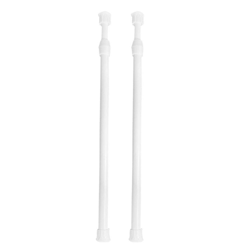 Adjustable Tension Curtain Rod Set – Expandable Telescoping Window Rods for Easy No Drill Installation in Bathrooms,