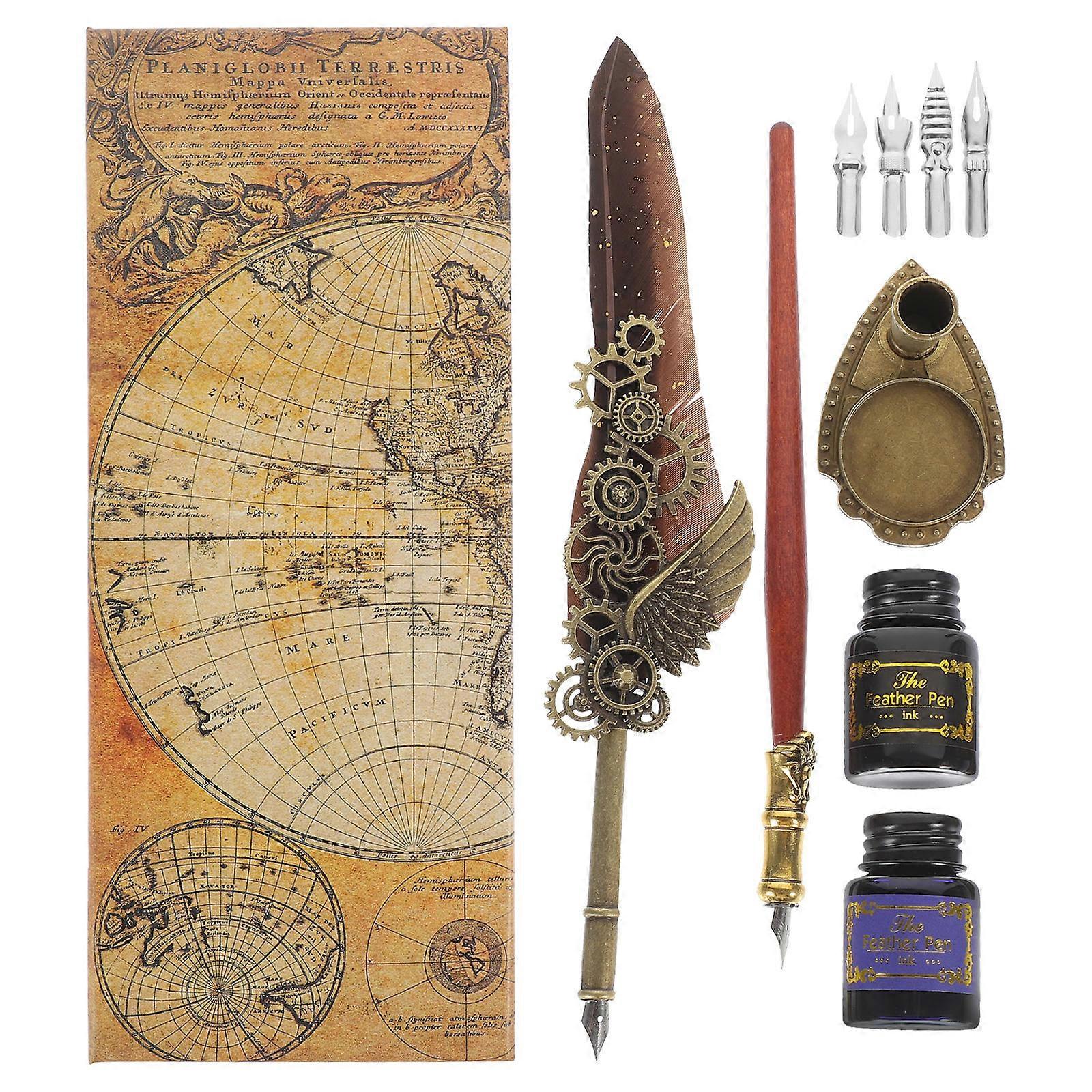 Creative Fountain Pen Quill Pen Kit Calligraphy Practice Writing Friends 1Set