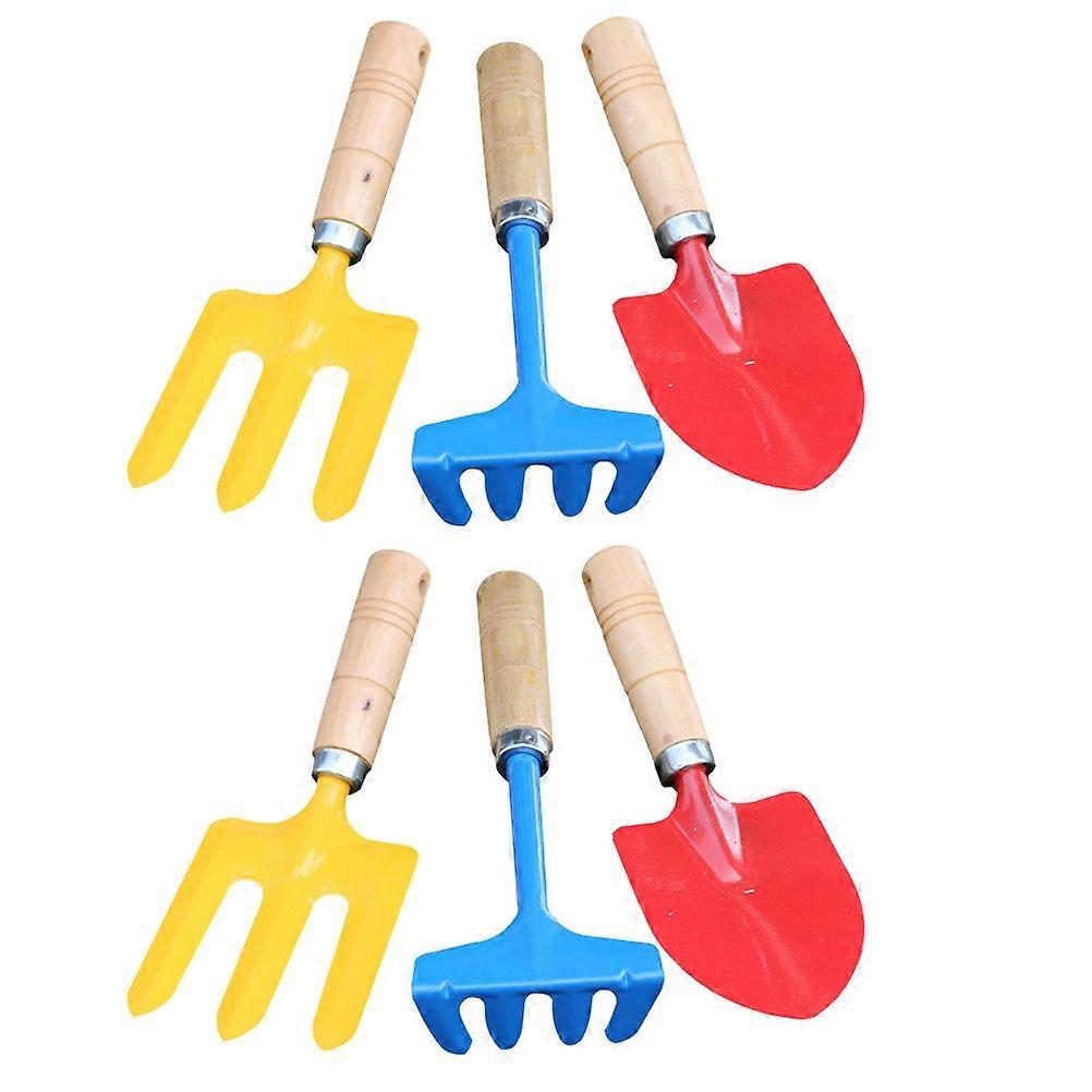 2 Sets of Children Gardening Shovel Toys Colorful Weeding Soil Toys for Garden
