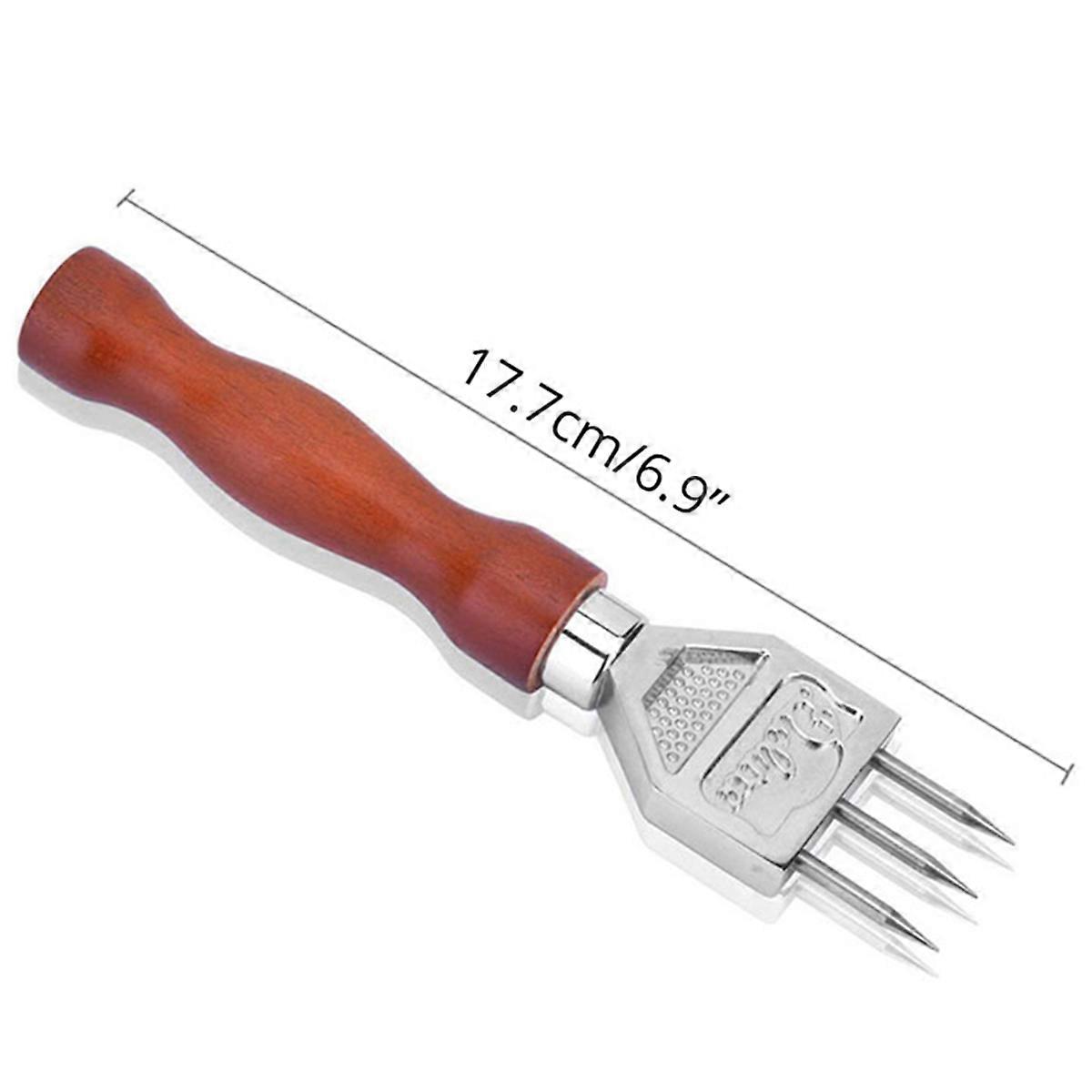 5X Ice Pick - Sturdy Ice with Solid Wood Handle, 304 Stainless Steel Three Pronged Ice Crusher
