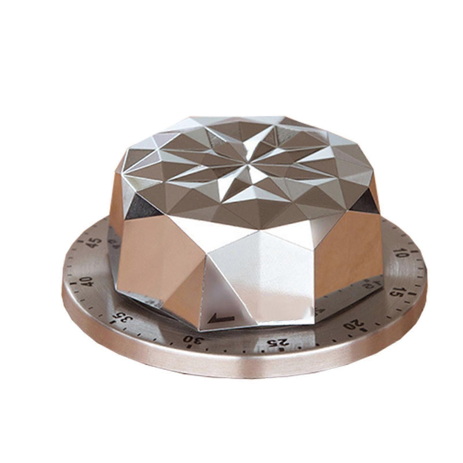 2025 Latest Model Mechanical Timer Magnetic 60 Minutes Stainless Steel Base ABS