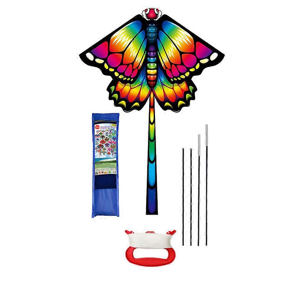 Huge Delta Kite For Kids Beginners Single Line With Tail Beach Kite