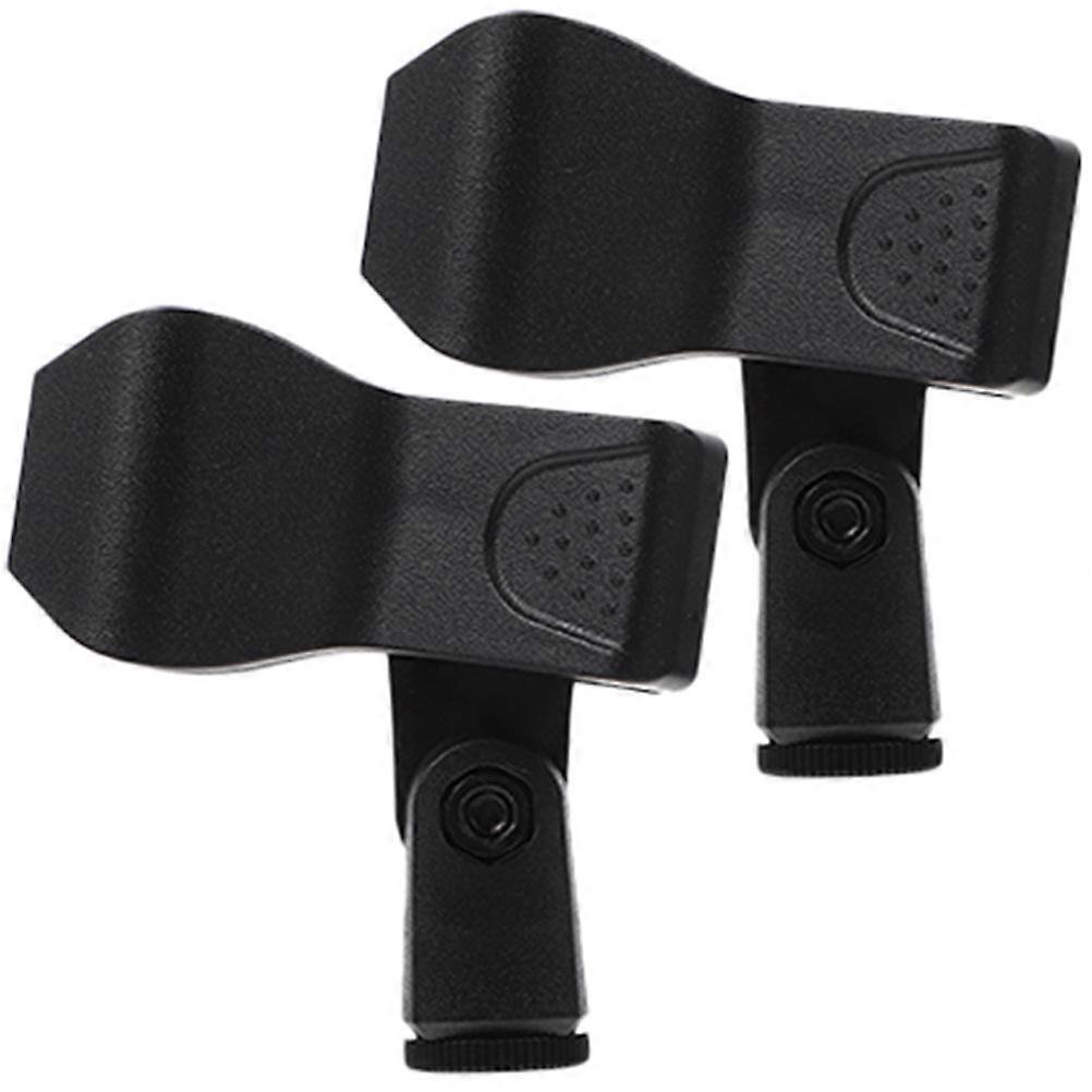 Mikrofonipidikkeet 2kpl Kestävät mikrofonipidikkeet KTV-lavaesityksiin Konsertteihin Kevyt Kannettava Helppo asennus Luotettava