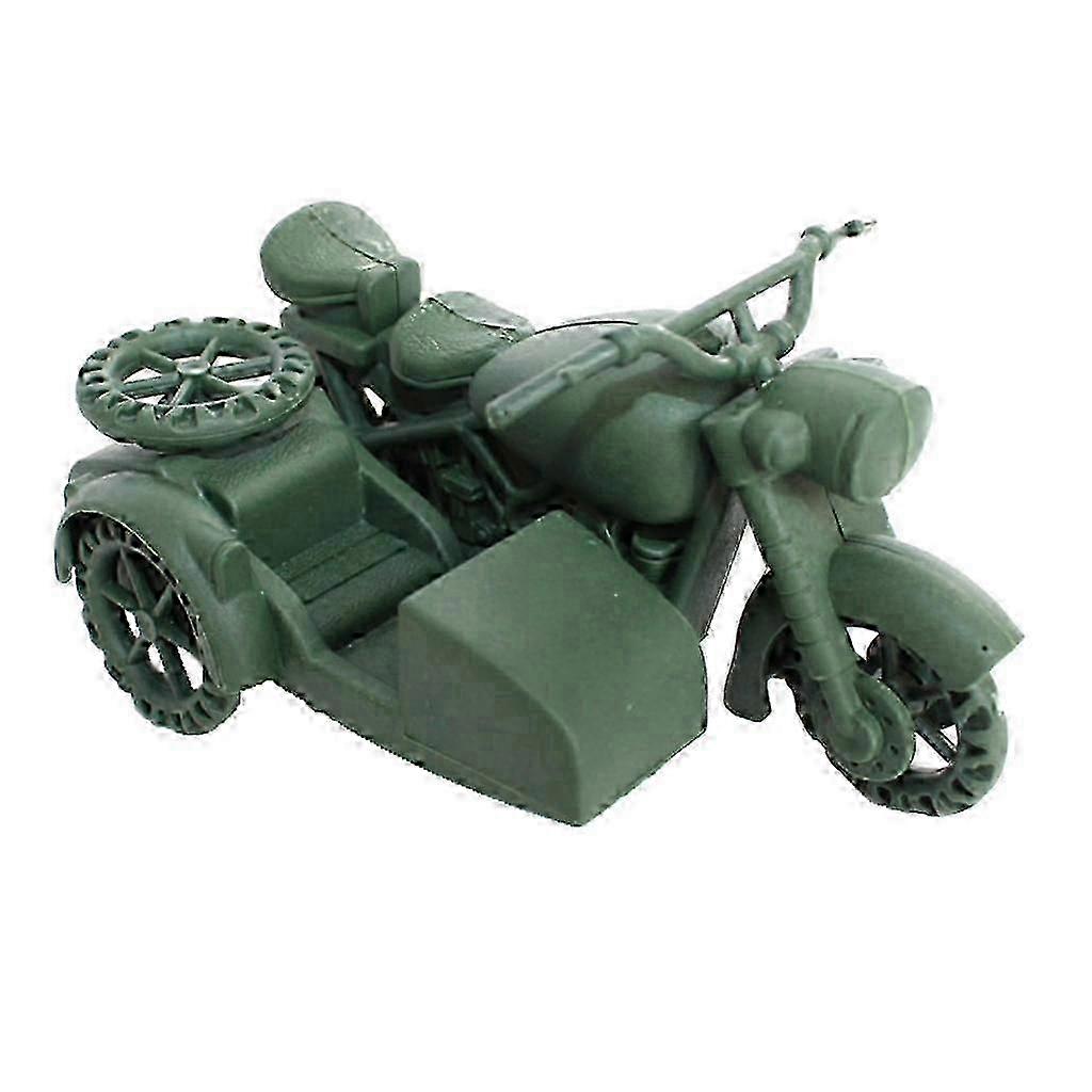 Plastic Soldier Motorbike Army Scene Accessory Model Play Set for Tabletop Decoration and Imaginative Play