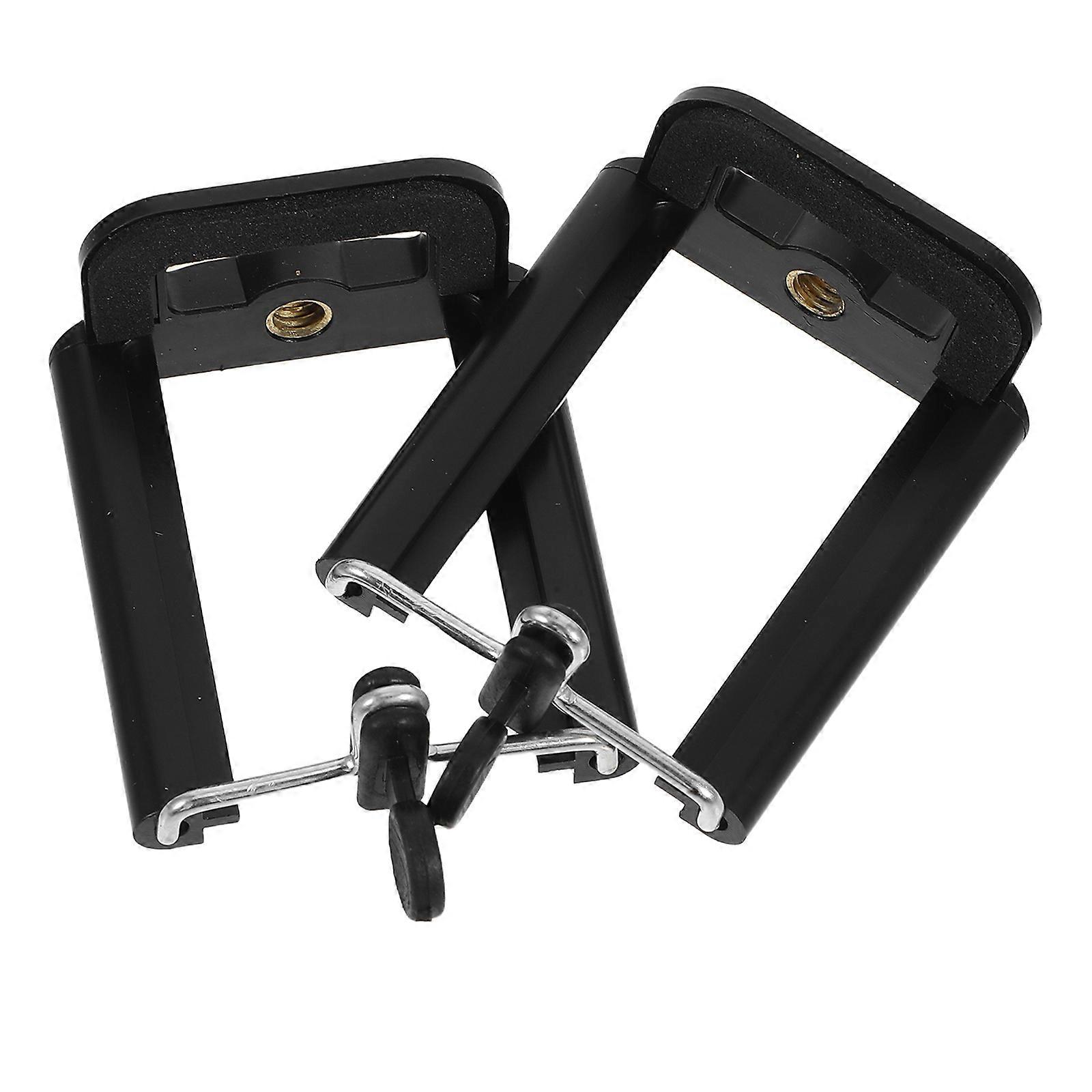 Selfie Tripod U Shape Selfie Stick Phone Clip Tripod For Smartphone Photography Use Black 2Set