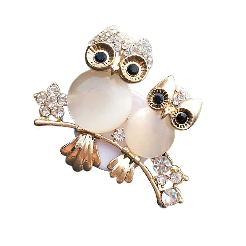 Car Fragrance Diffuser Owl Shaped Alloy Cartoon Design Automobile Vents 6*5*4cm Odor 1Pack