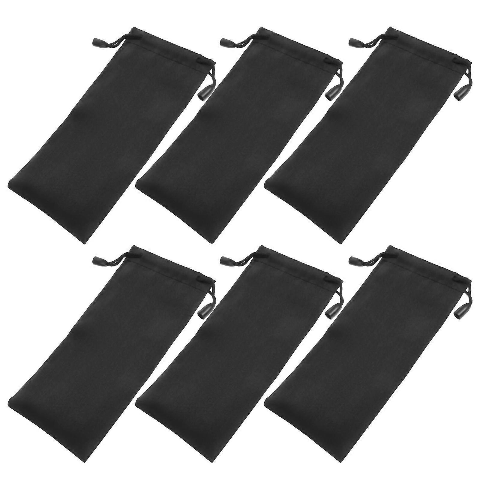 Soft Eyeglass Pouch Portable Drawstring Travel Case for Sunglasses & Spectacles, Lightweight & Comfortable Storage, 10pcs Set for Men and Women