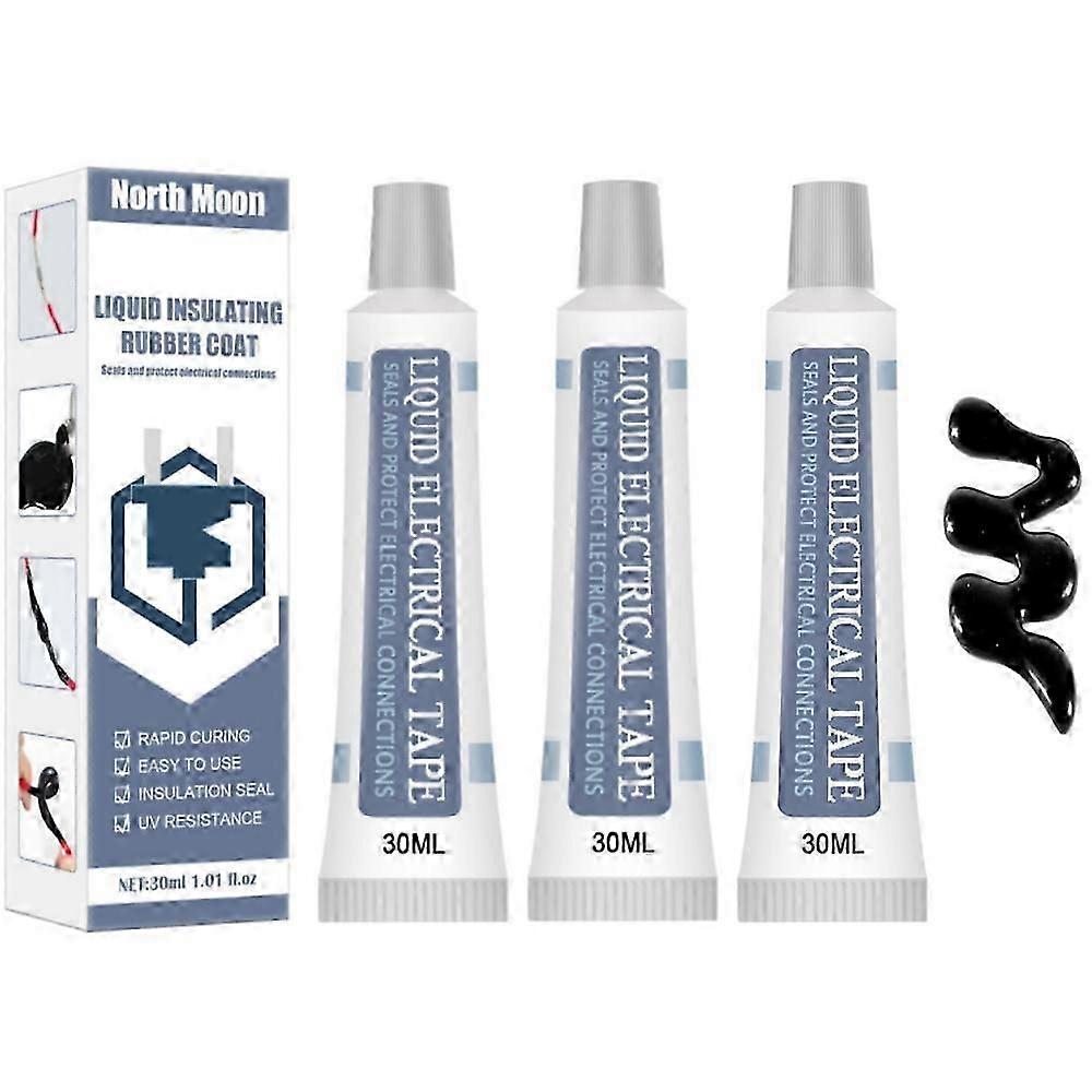 30ml Liquid Insulation Tape Sealant Waterproof High Temperature Resistance Electrical Wire Cable Coat Fix Line Glue