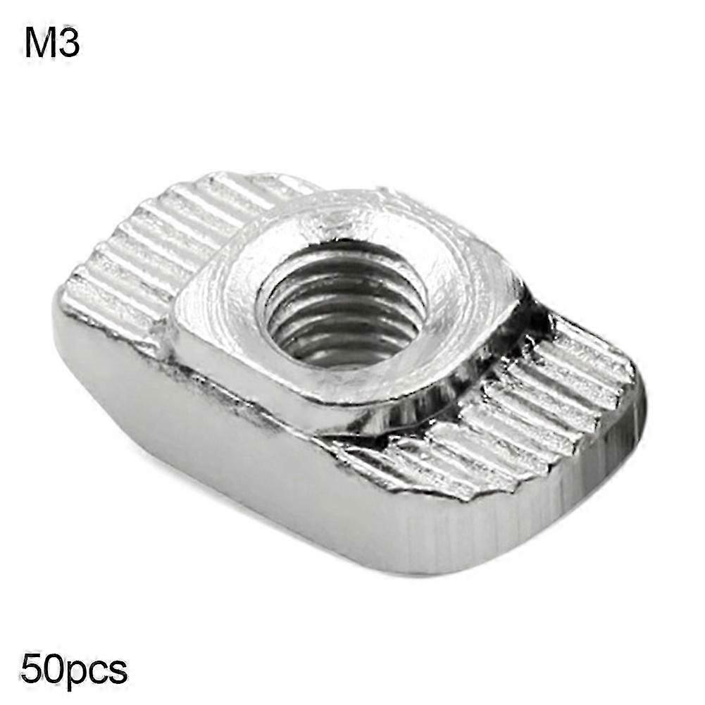 50Pcs M3/M4/M5 Slot Sliding T Type Nut Fasten Connector for 20 Series