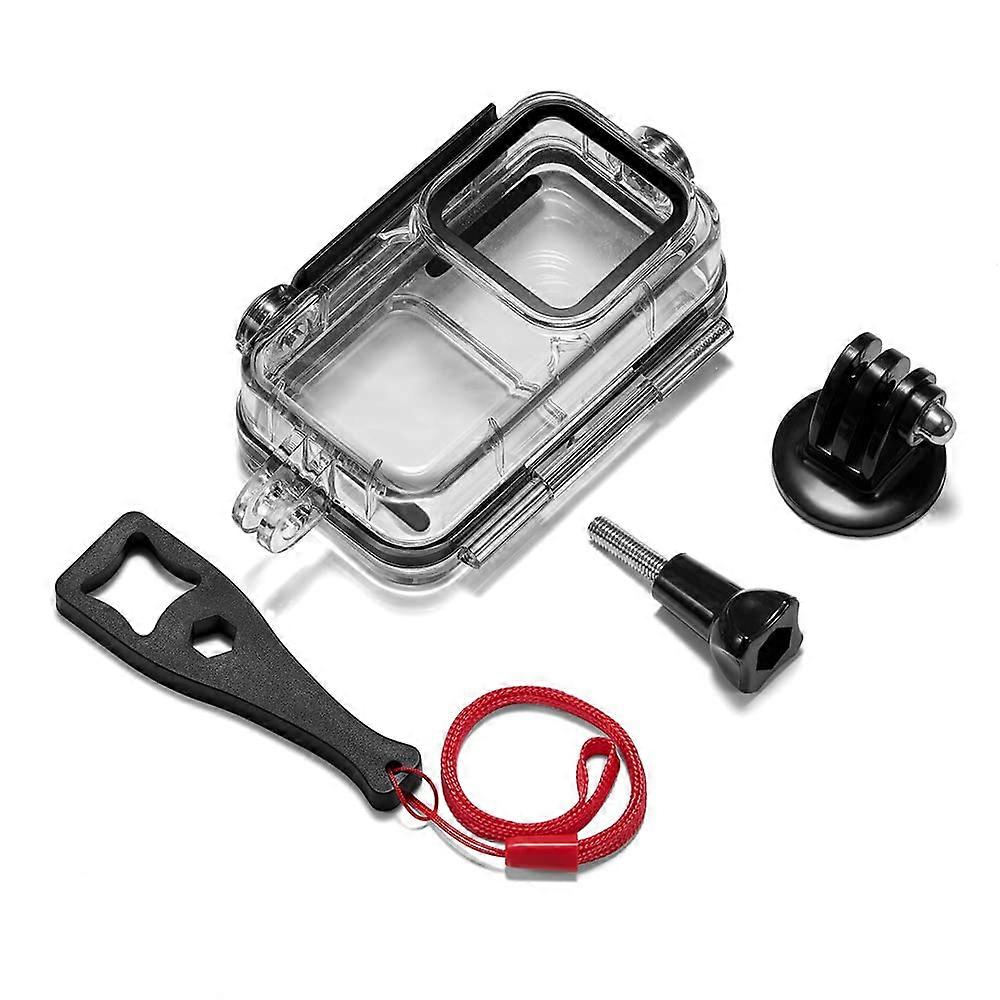 Waterproof Case for DJI Osmo Action 2 with 60M Diving Housing, 3 Filters, and 1 Adapter for Sports Camera Accessories