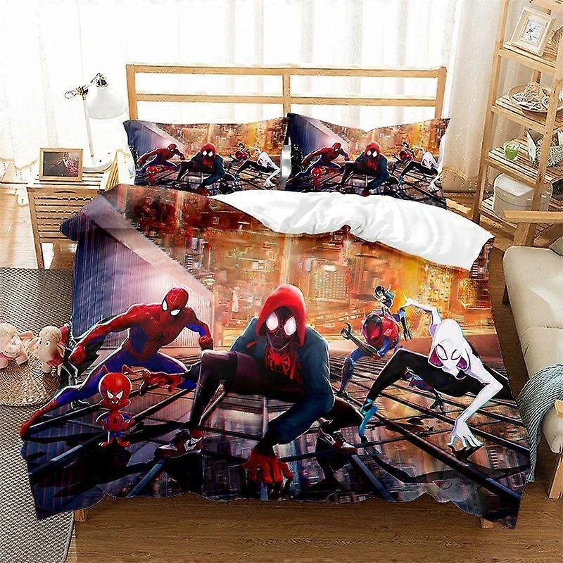 Spider-man 3D Printed Bedding Set Duvet Cover Quilt Cover Pillowcase Kids Gift-Spider! W