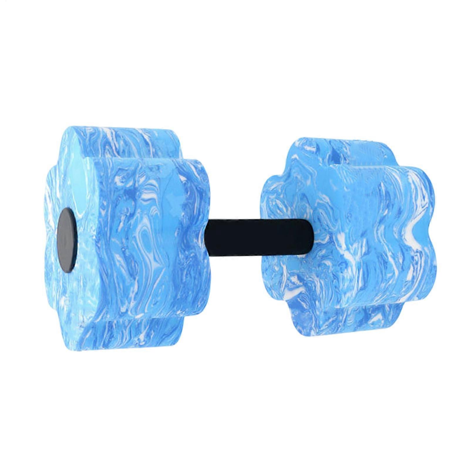 Water Exercises Dumbbells Lightweight Water Weights Blue And White Reusable Portable Training Equipment