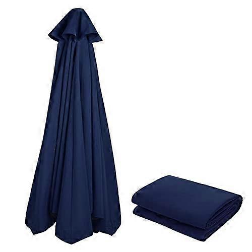 10ft replacement canopy for terrace umbrella, colorfast, tearresistant, navy blue