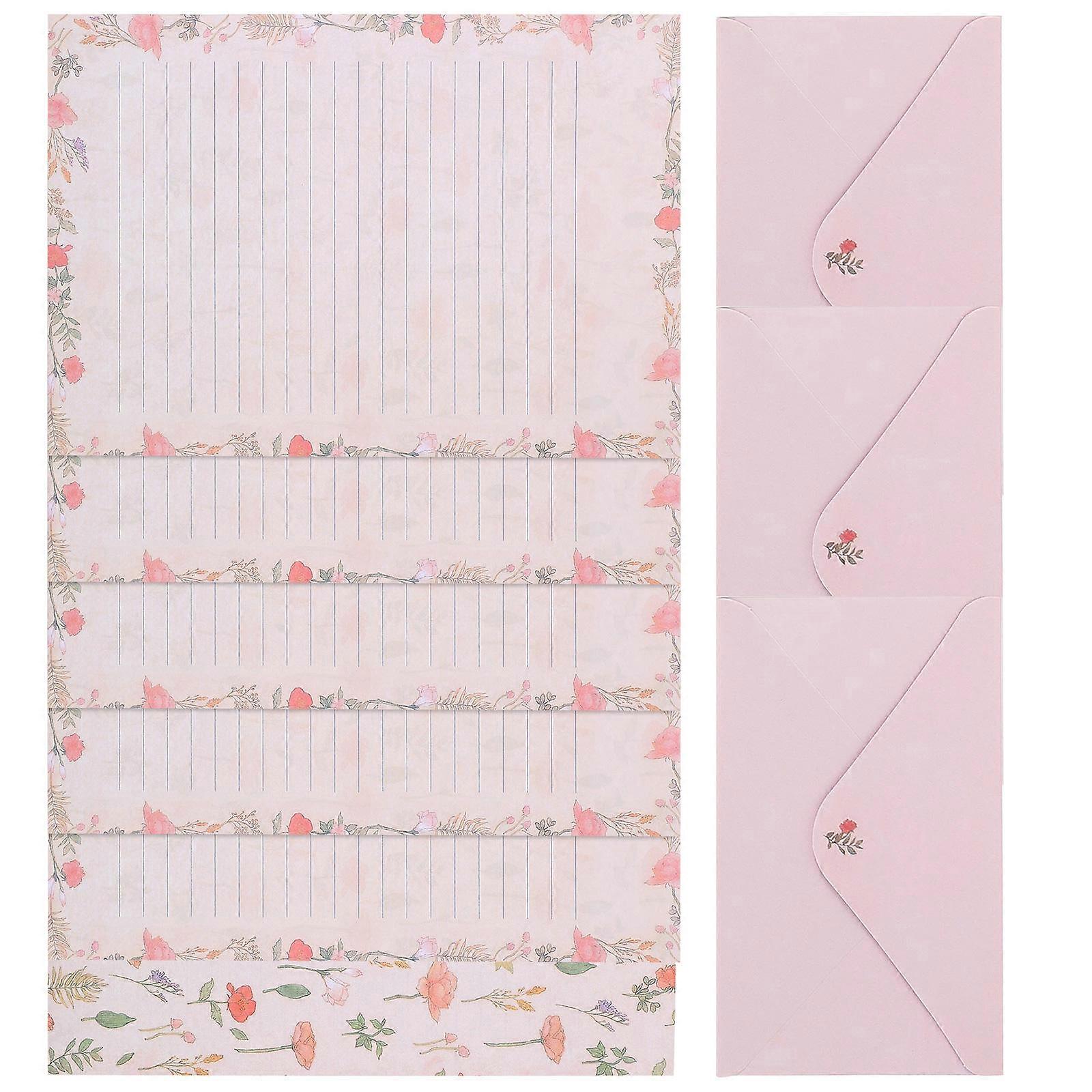 Envelope Letter Paper Artistic Atmosphere Design for present Giving A5 Size 5 Sets