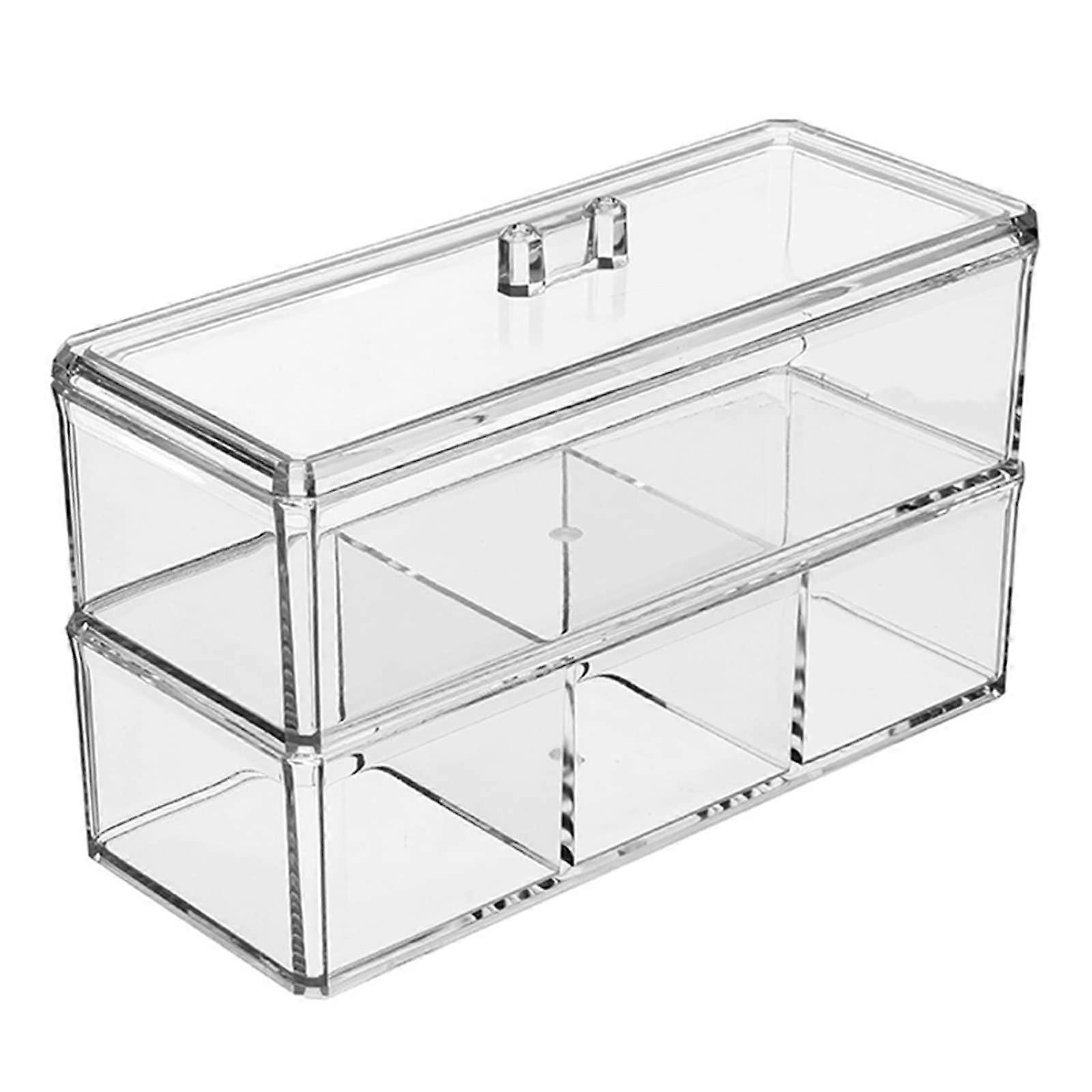 Makeup Organizer Stackable Cosmetic Storage Acrylic Dressing Table Organizer Keeps Cosmetics Tidy Clear