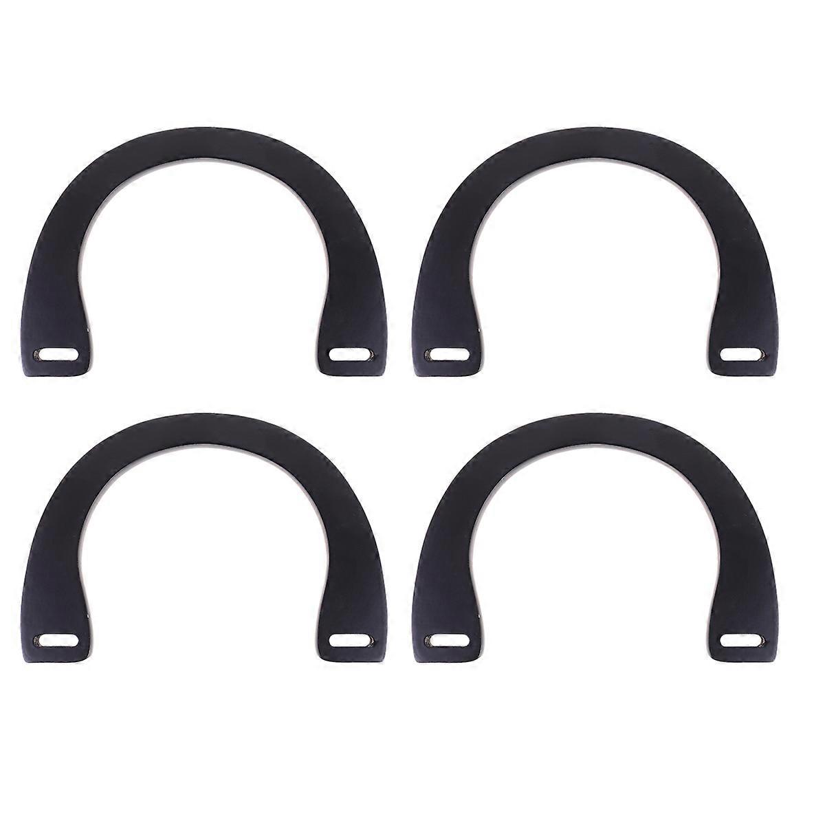 Poignées de sac à main de remplacement en forme de U Poignées de sac à main en bois pour sac à usage quotidien 18,5 * 13 cm