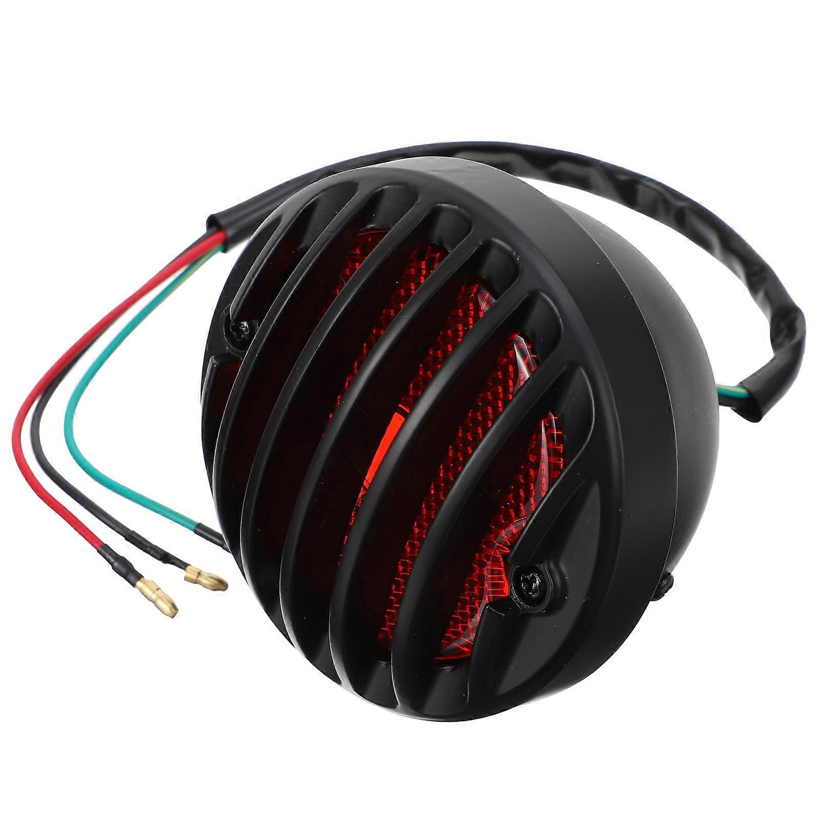 Motorbike Tail Light Round Plastic Decorative Role 1Pc