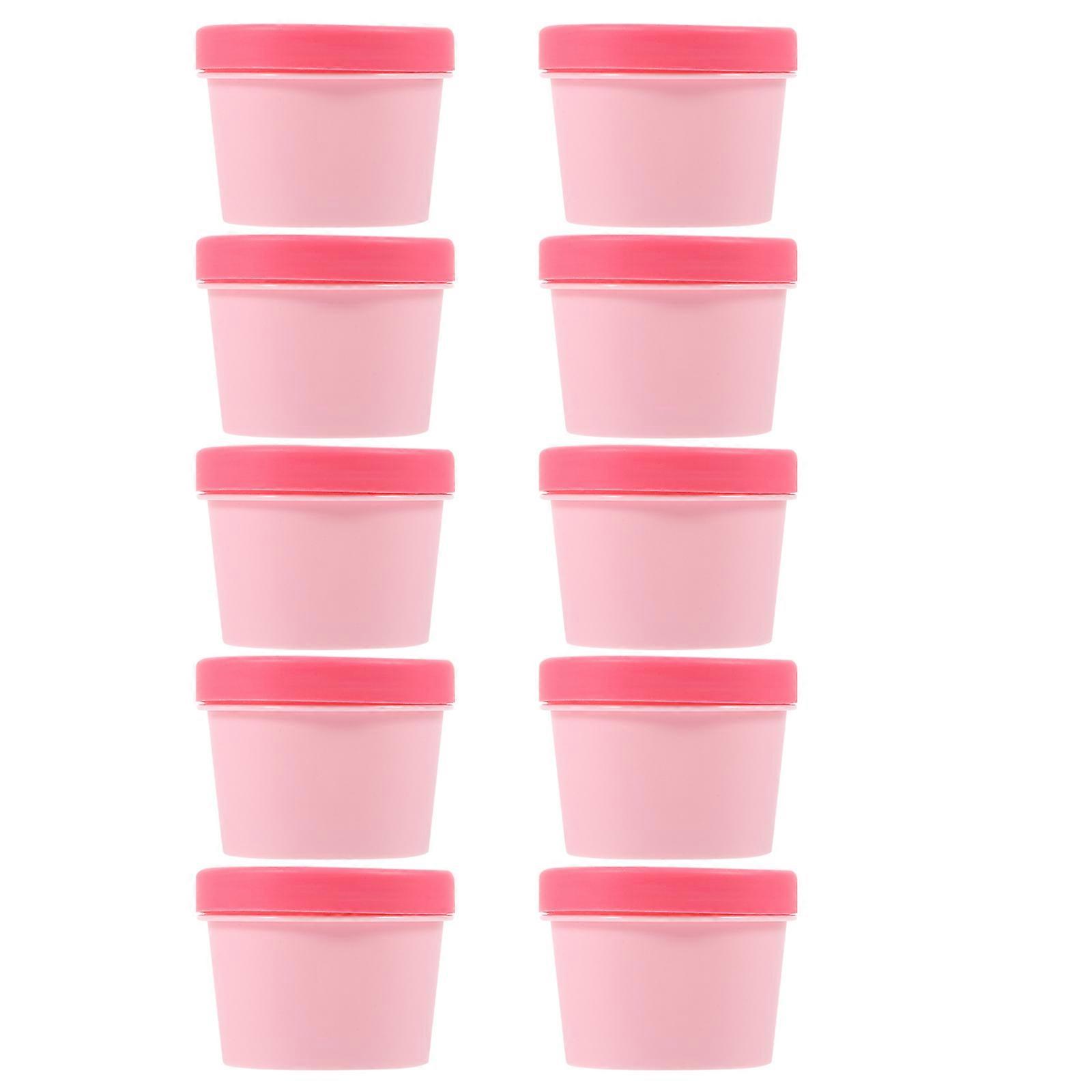 1 Set 10 Pcs 100g Ice Cream Freezer Storage Containers for Dessert Cups and Yogurt Cups