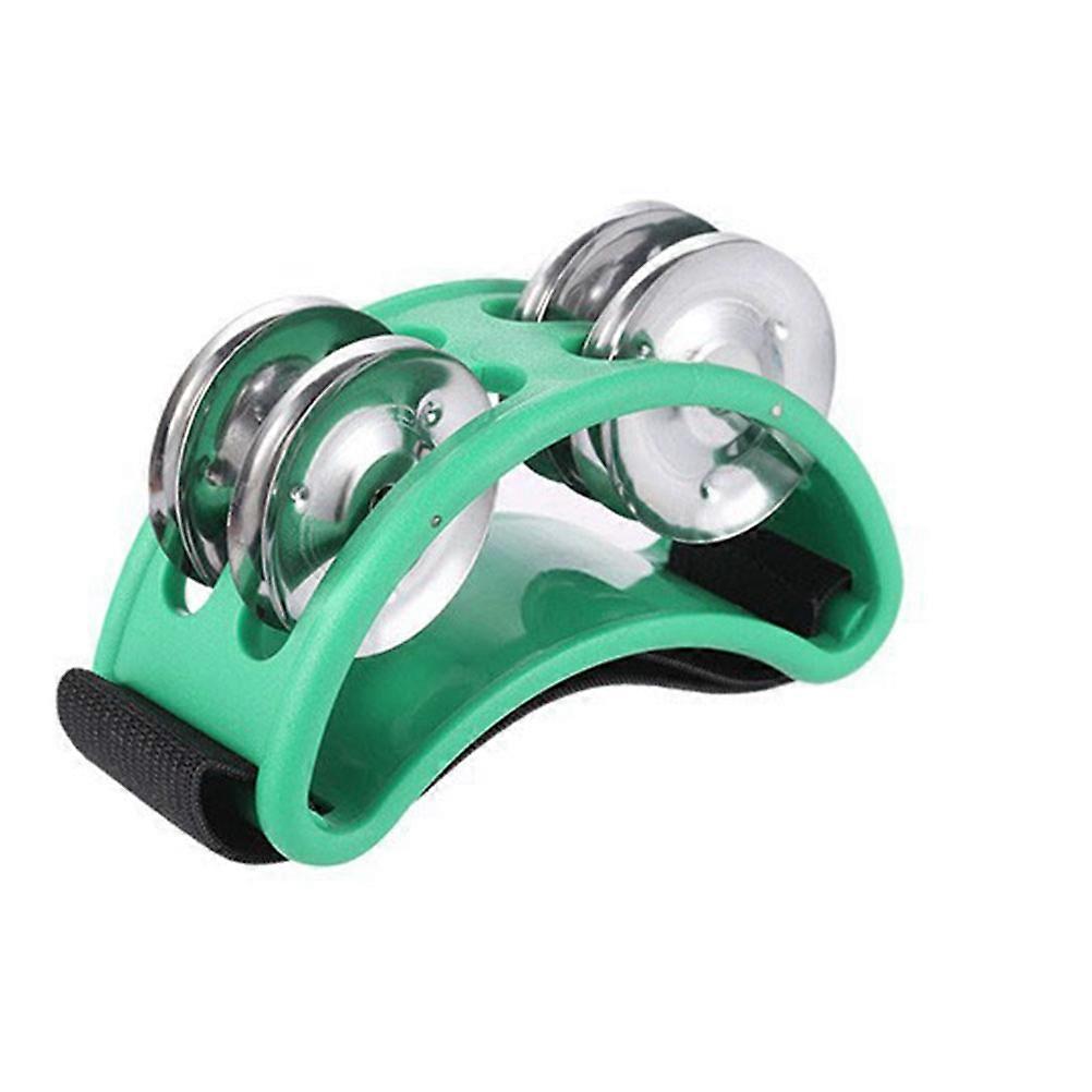 Feet Tambourine Toddlers Music Practice Sound Creation Round 3.9×1.6×2.4in 1Set