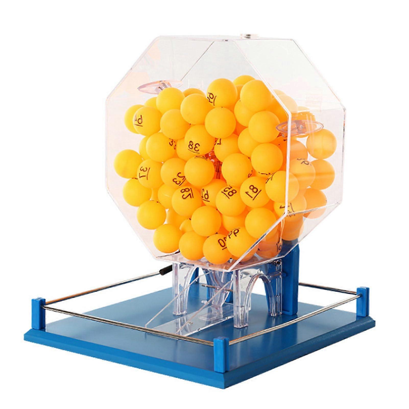 Generic Luxury Bingo Game with 100 Balls Automatic Bingo Cage, Manual Lottery Machine, for Large Groups and Parties, Justice and Fairness