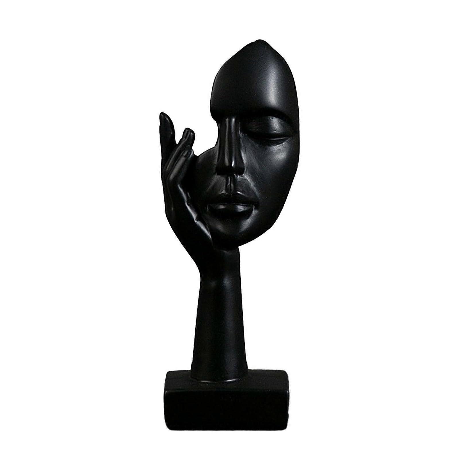 Unique Artistic Face Statue Home Decoration, Charming Design for Living Room or Office, Modern Style, Resin Material