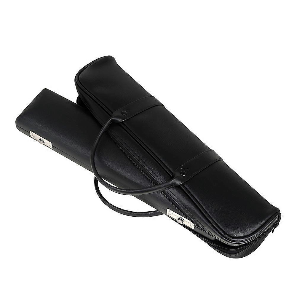 Premium Flute Case Set Durable Black Storage Bag with Lightweight Design and Convenient Zipper Closure