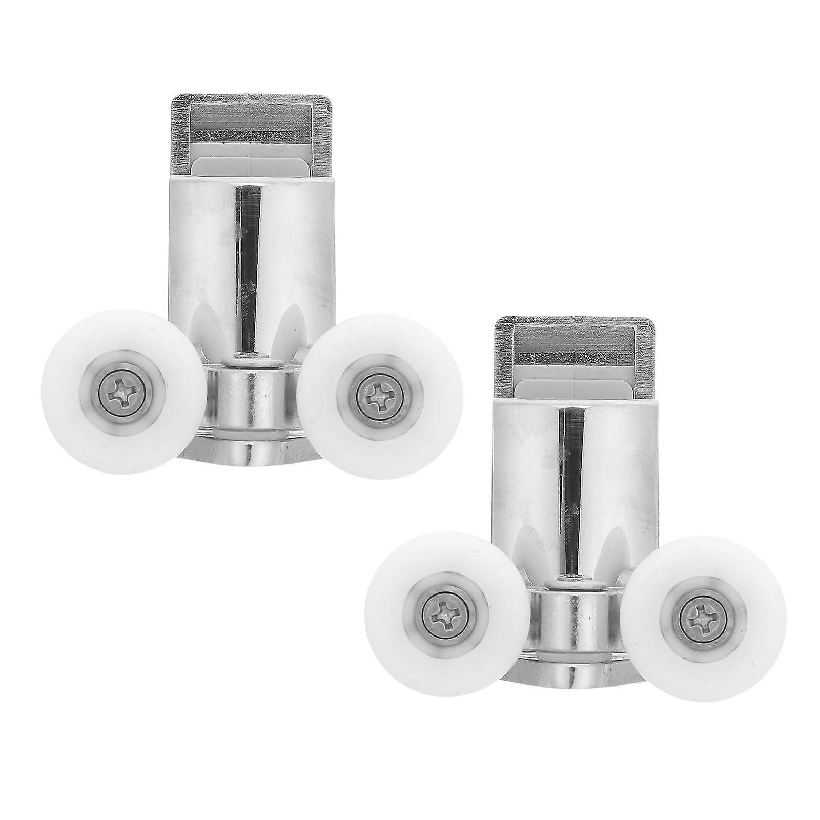 High Load Bearing Shower Door Rollers Quiet Sliding Glass Door Wheels for Smooth Operation and Easy Installation Metal Bathroom Hardware Set