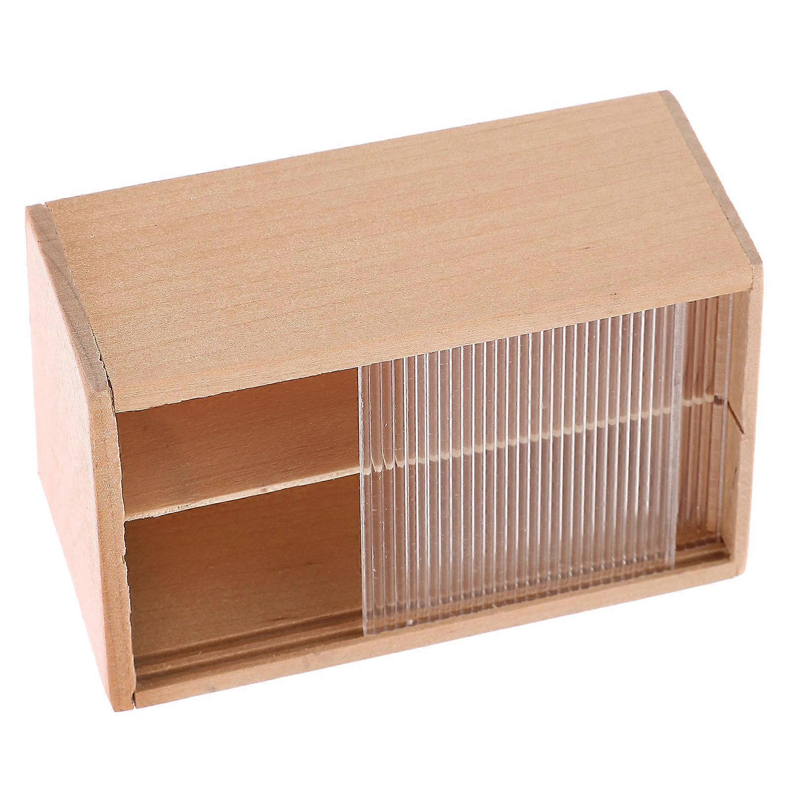 Compact Mini Storage Unit for Living Room, Bedroom, or Dining Room – Realistic Dollhouse Furniture for DIY Display and Room Decor