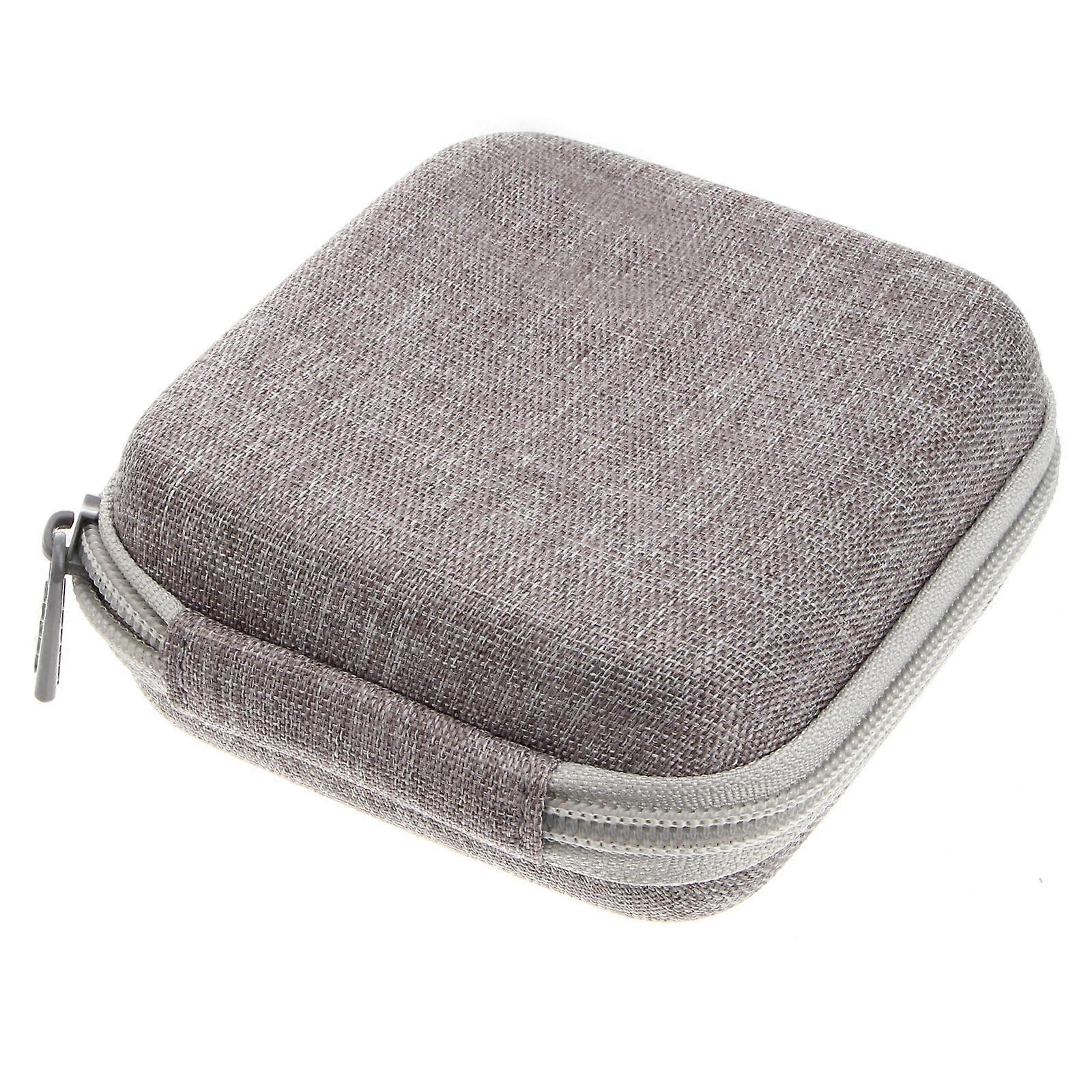 Cord Pouch For Electronics Accessories Grey 11 x 11 x 4.5 Cm EVA Travel Adaptor Storage 1Pack