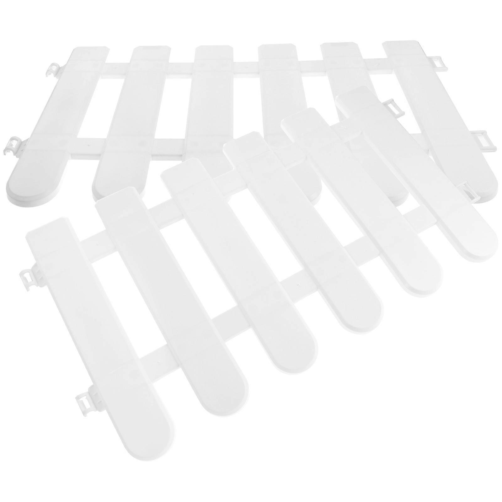 1 مجموعة 2 قطعة أسوار بلاستيكية للداخلي في الهواء الطلق فيلا لون حديقة المدرسة