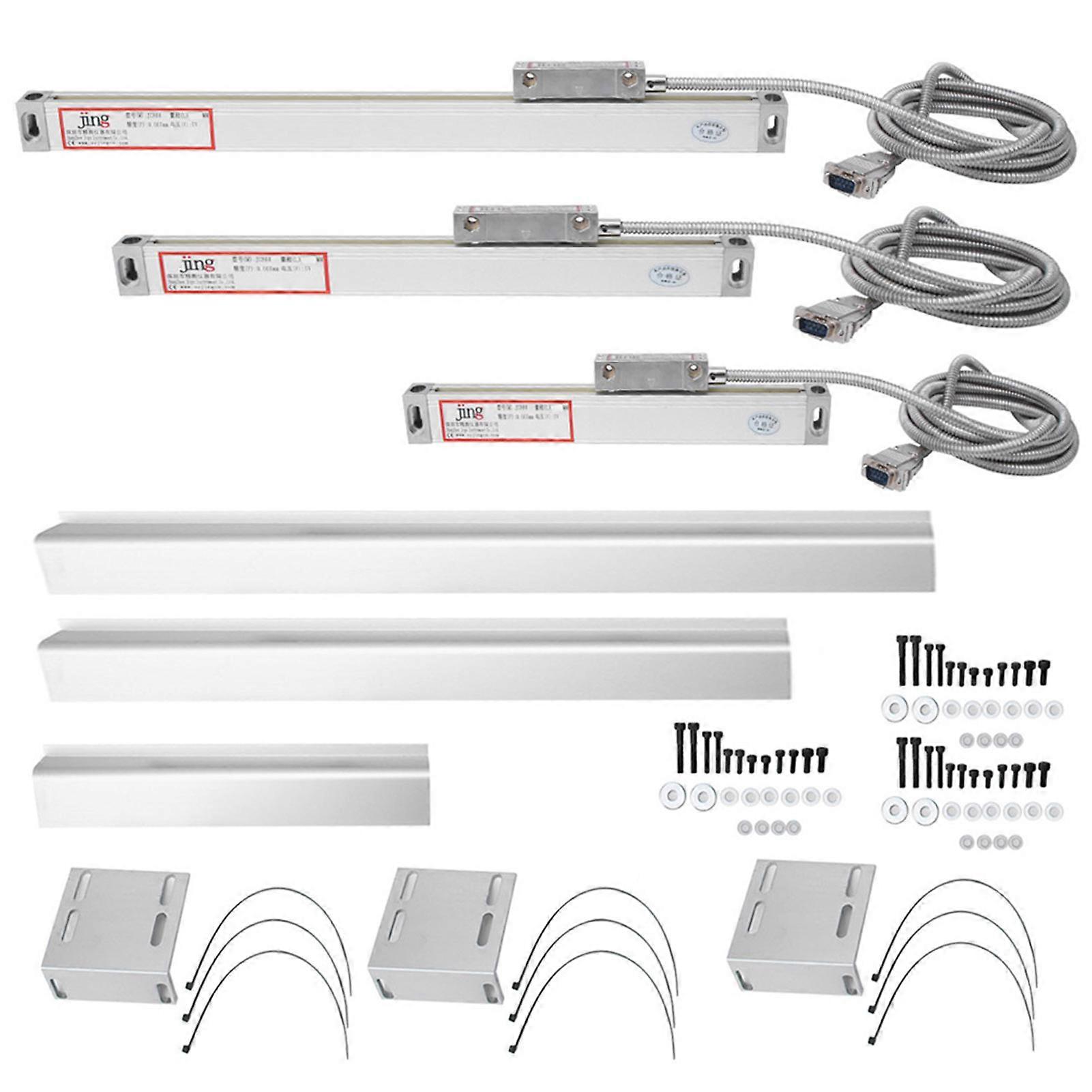 1 Set 2AE/3AE Linear Scale High Accuracy Aluminum Alloy for JCS900-2AE/JCS900-3AE Digital DisplayStroke 0-100mm 0-400mm 0-500mm