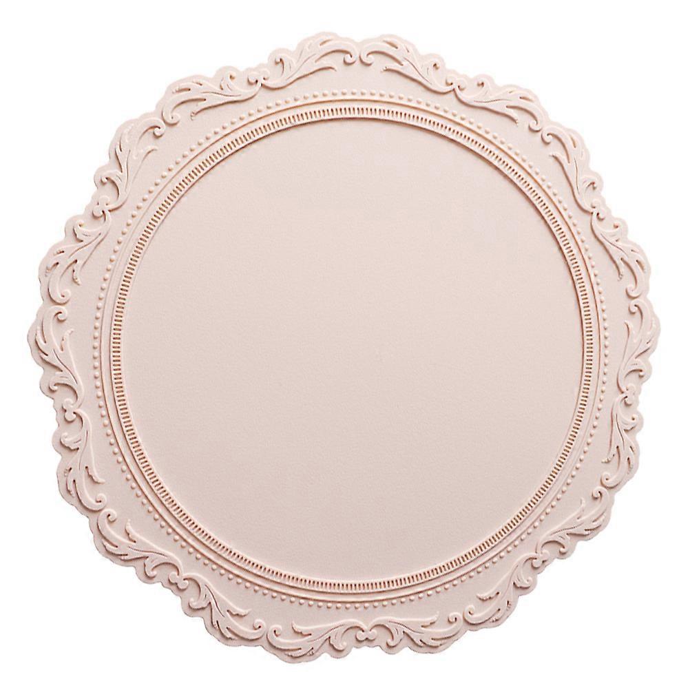 European Style Silicone Heat Resistant Table Mat for Home Pink Beautiful and Practical Design 1pc