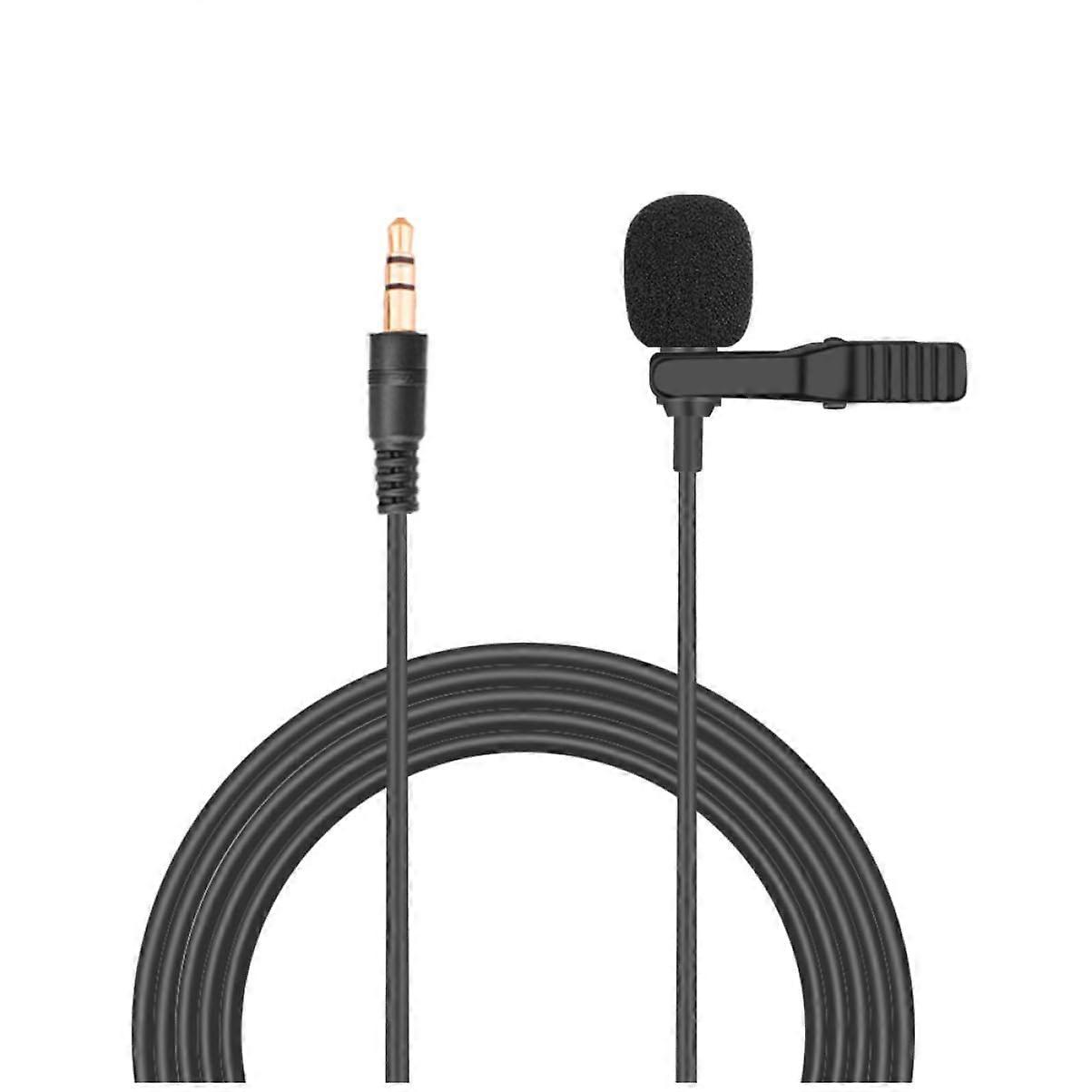 Lavalier Microphone with Pocket Clip for Vlogging and Interviews, Durable Design for Clear Sound Capture