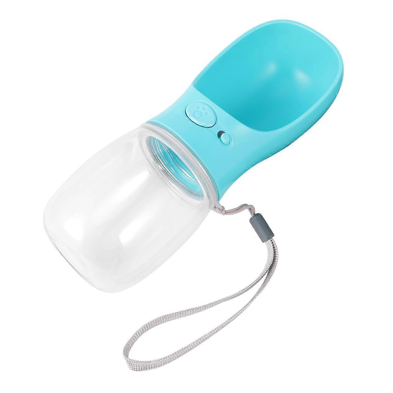 Portable Pet Water Bottle Leak-Proof Drinking Container for Dogs and Cats, Lightweight Outdoor Design, Blue