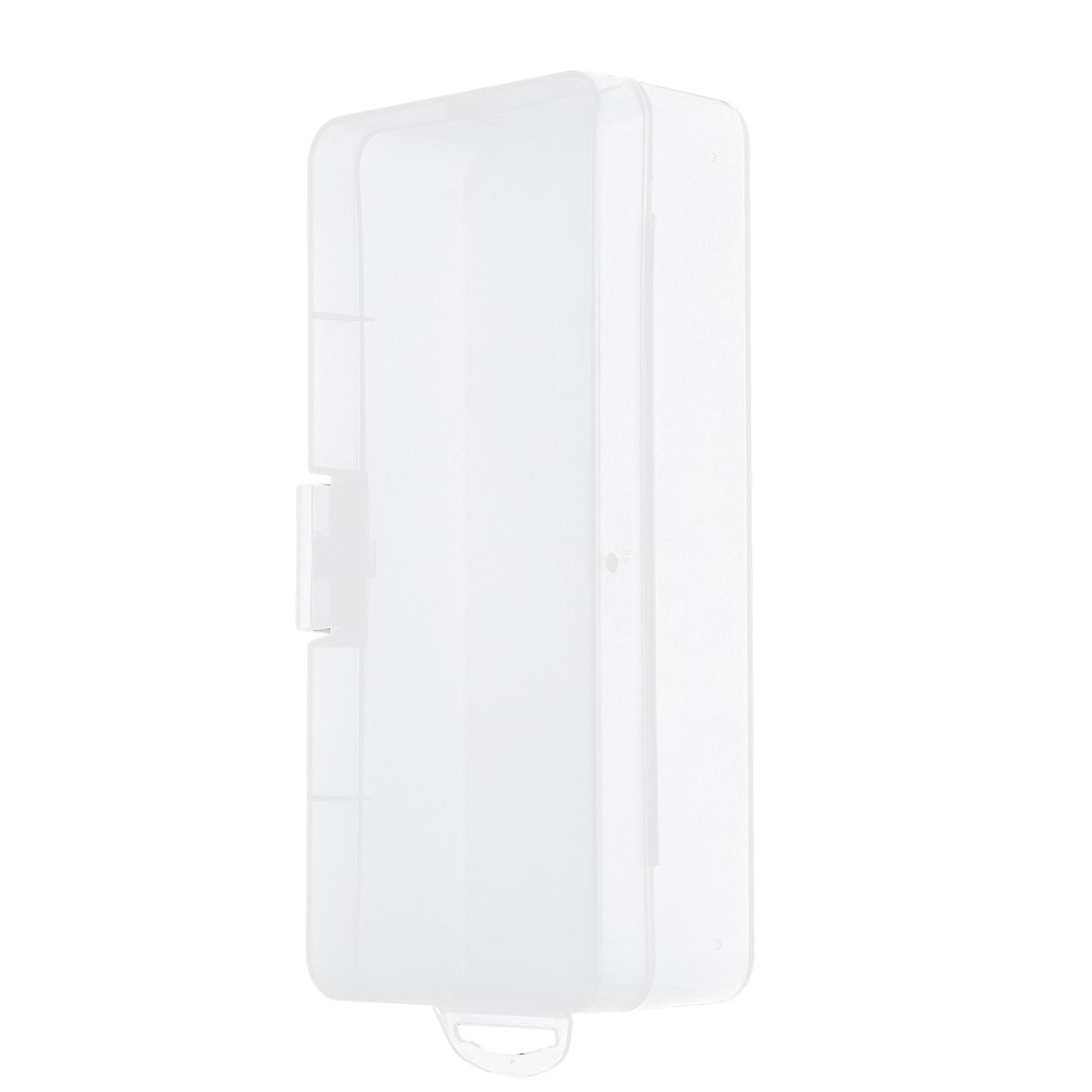 Plastic Storage Box Rectangular Transparent Digital Electronic Accessories Fall Resistant Box with Flip Cover
