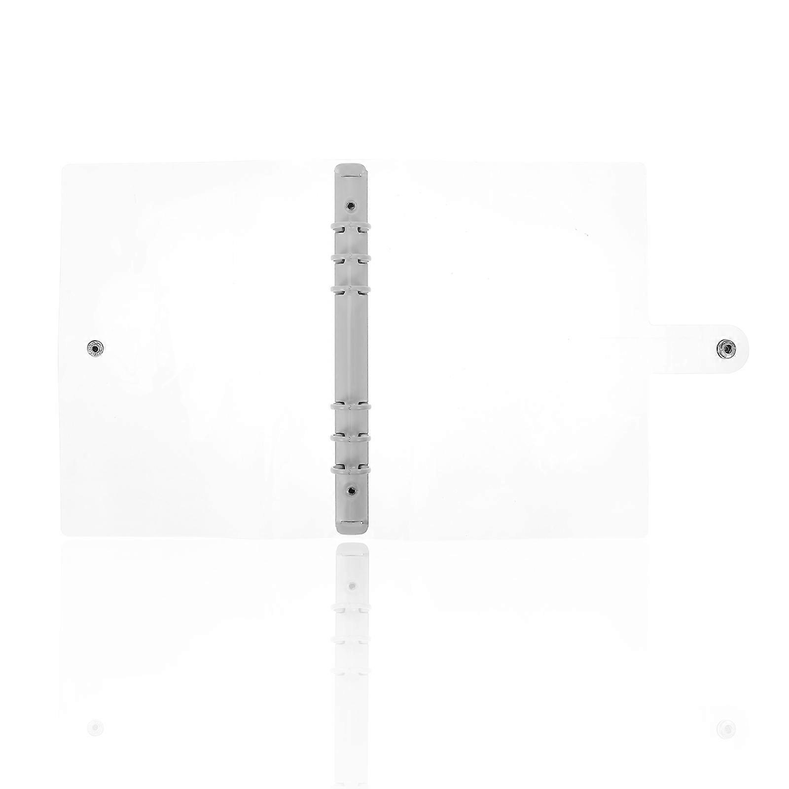 Mini Binder Rings Notebook Binder Cover Waterproof Transparent Cover for Professional Use 1Pack