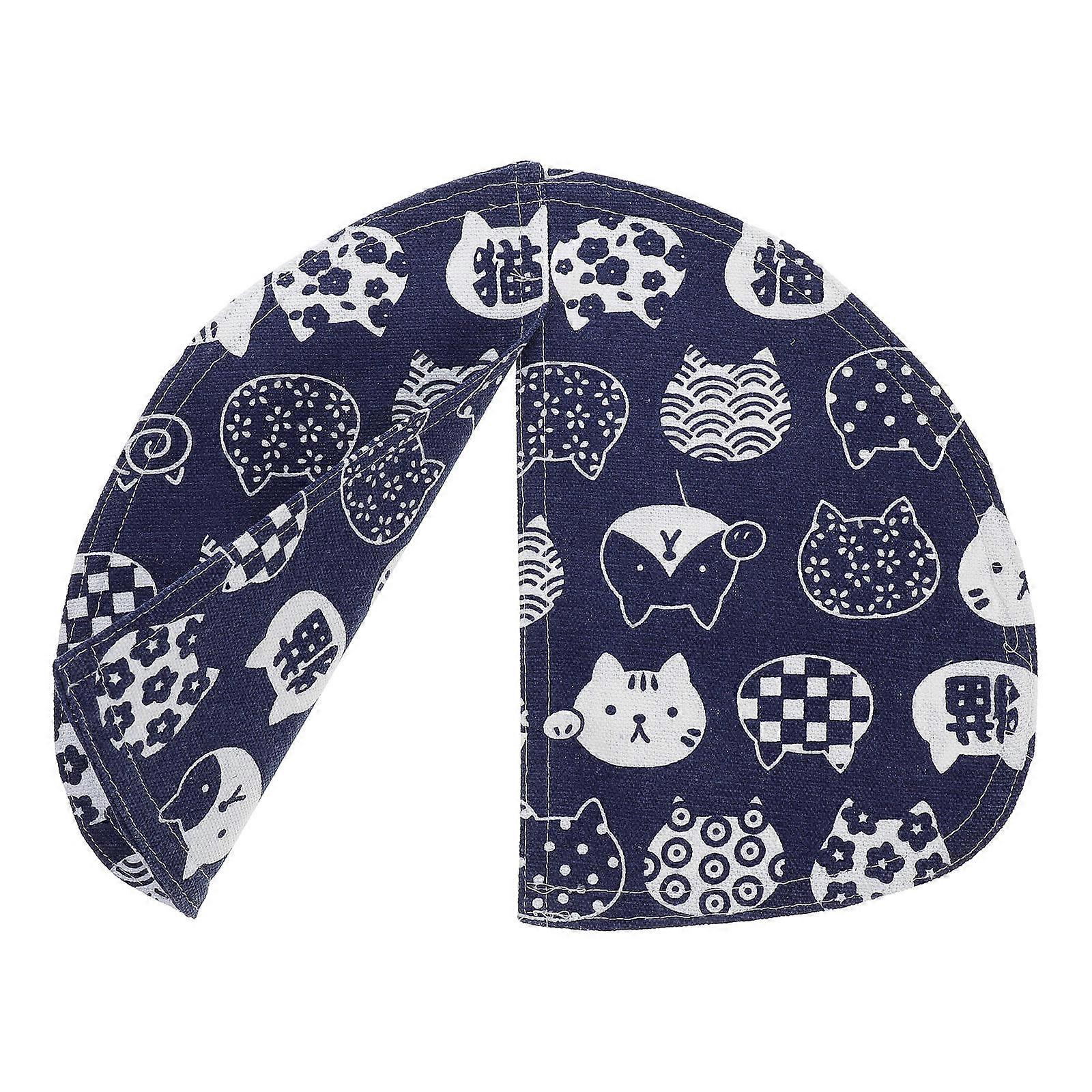 Otomatik Çöp Kutusu Için Kedi Kumu Kutusu Perde Gizlilik Splash Guard Kolay Kurulum Donanma 30.50X23.00X0.30CM 1 Adet